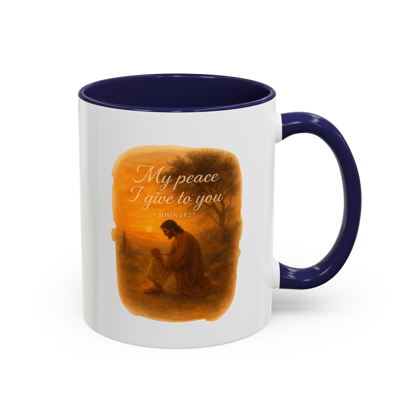 Memorial Accent Coffee Mug - My Peace I Give to You - John 14:27