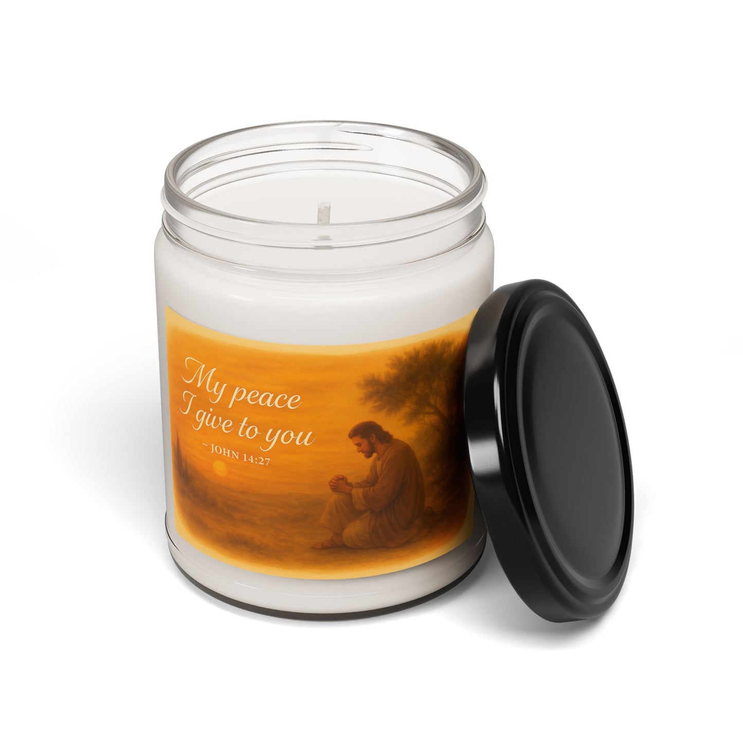 Scented Soy Candle - 'My Peace I Give to You' - Serenity Home Decor