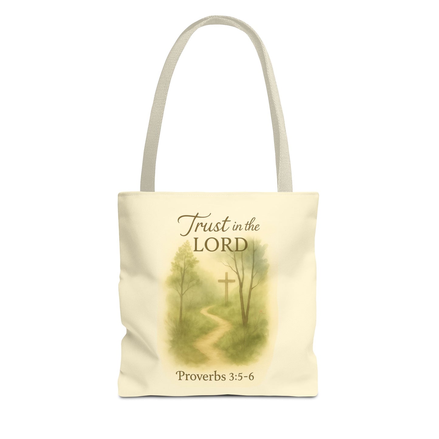 Inspirational Tote Bag - Trust in the Lord - Proverbs 3:5-6 Memorial Gift