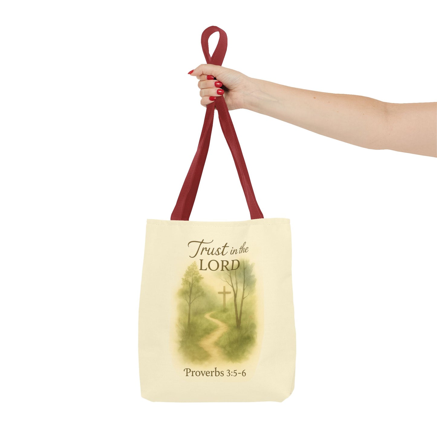 Inspirational Tote Bag - Trust in the Lord - Proverbs 3:5-6 Memorial Gift