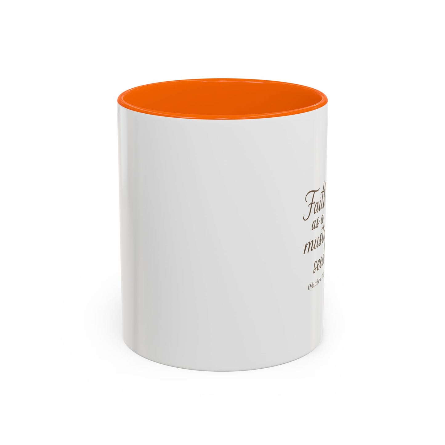 Memorial Accent Coffee Mug - Faith as a Mustard Seed - Matthew 17:20