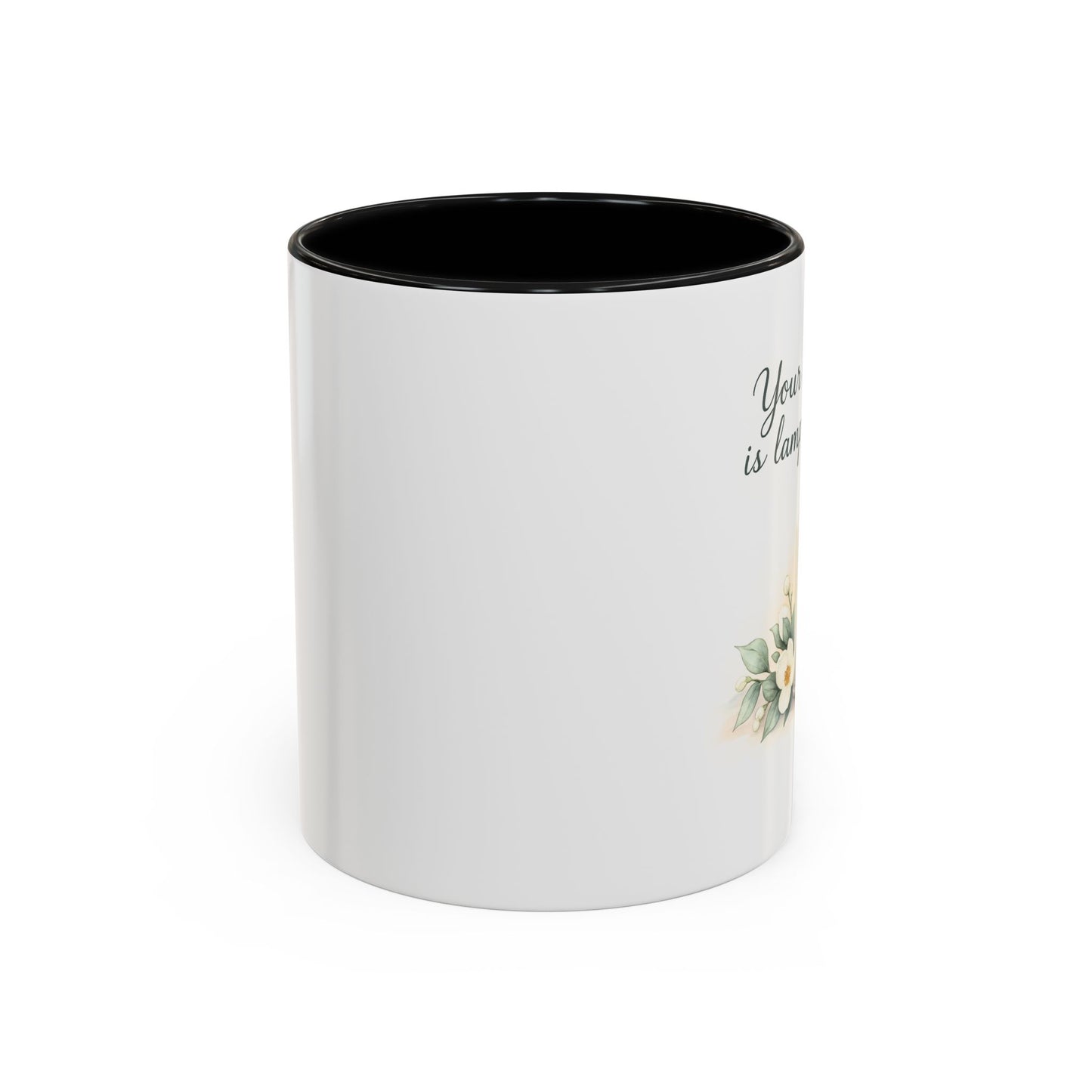 Memorial Accent Coffee Mug - Your Word Is a Lamp to My Feet - Psalm 119:105