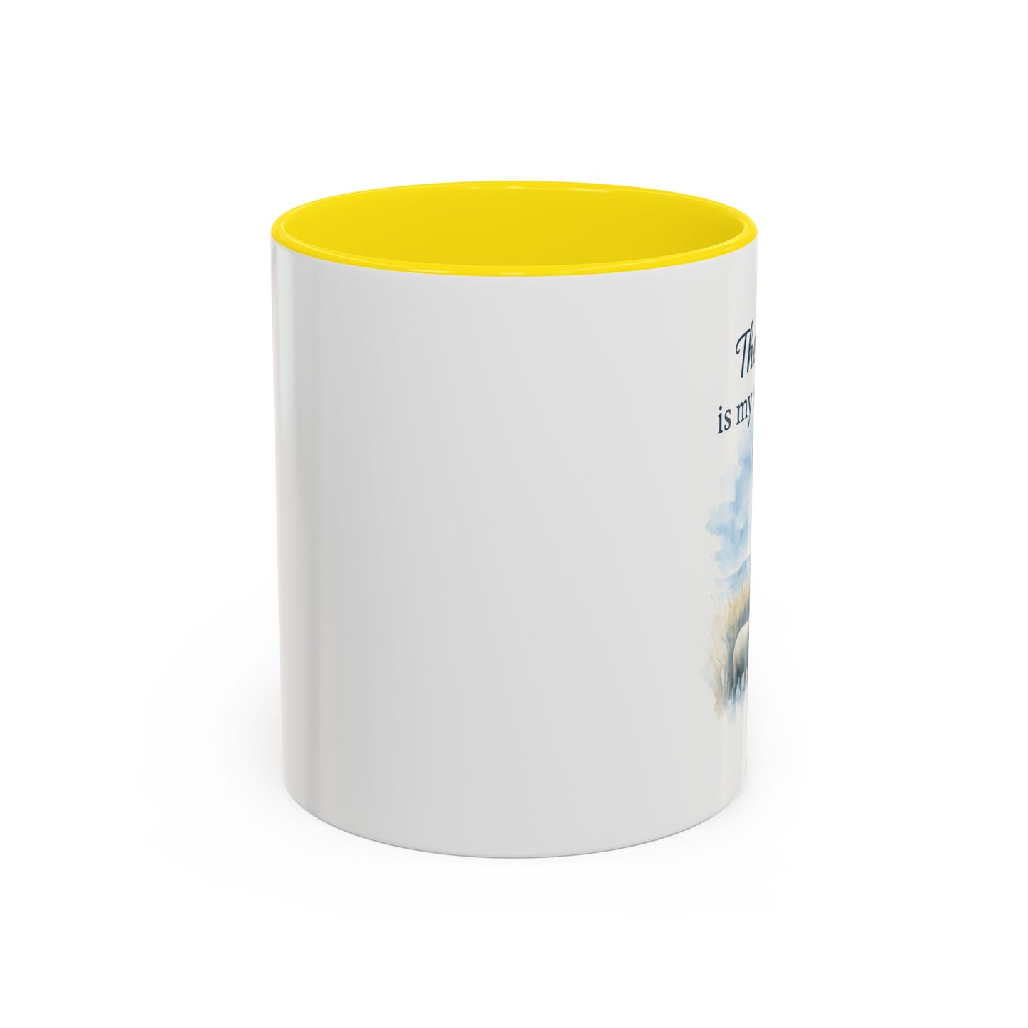 Memorial Accent Coffee Mug - The Lord is My Shepherd - Psalm 23:1