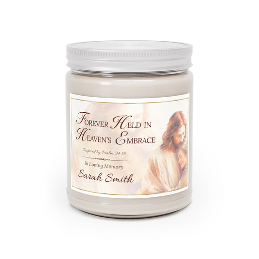 Heaven's Embrace Scripture Memorial Candle - Loss of Mother