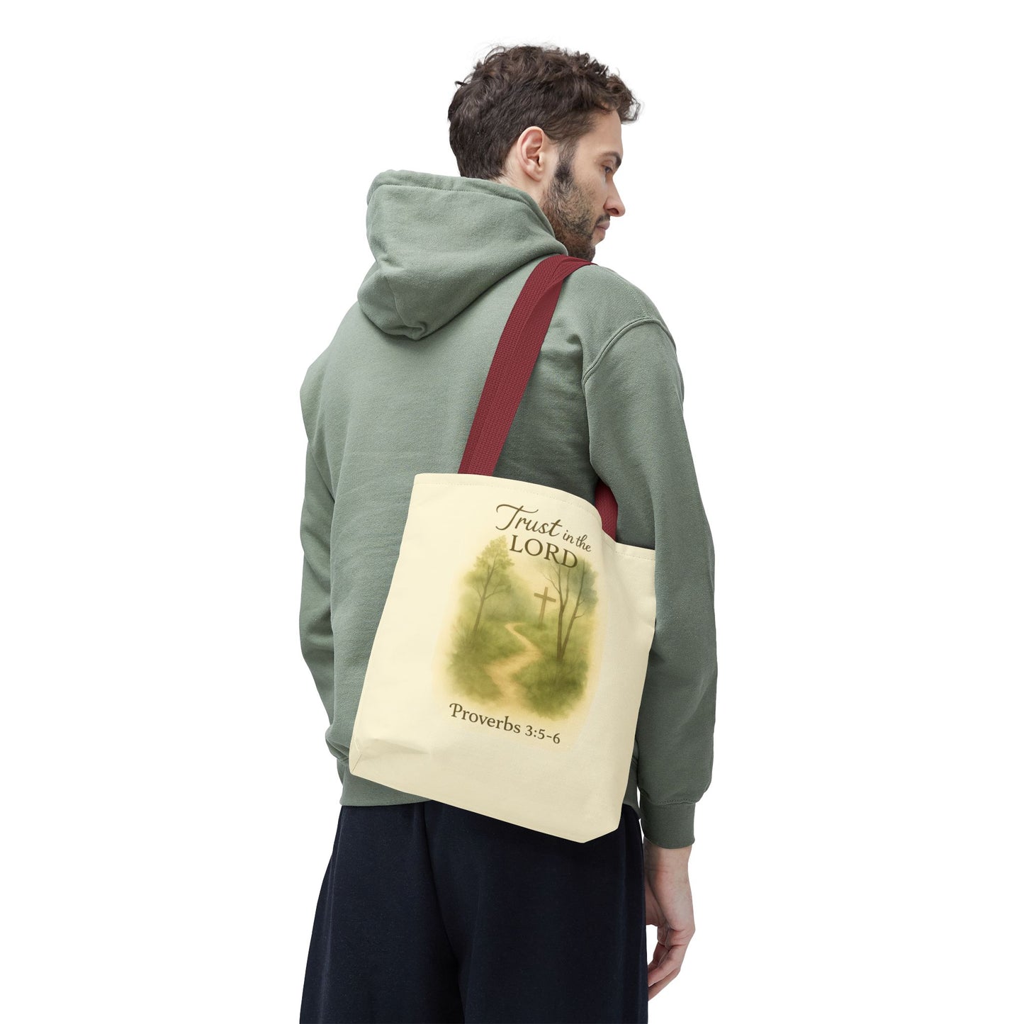 Inspirational Tote Bag - Trust in the Lord - Proverbs 3:5-6 Memorial Gift