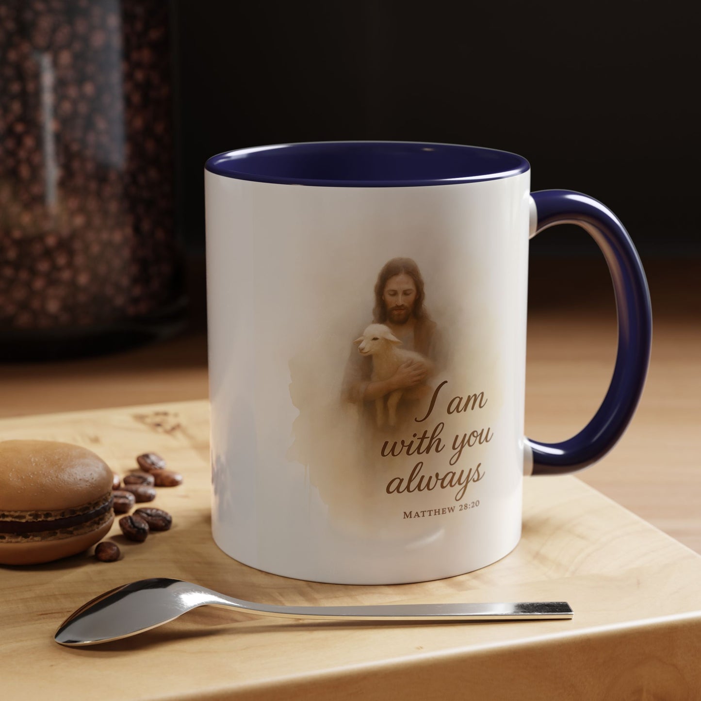 Memorial Accent Coffee Mug - I Am With You Always - Matthew 28:20