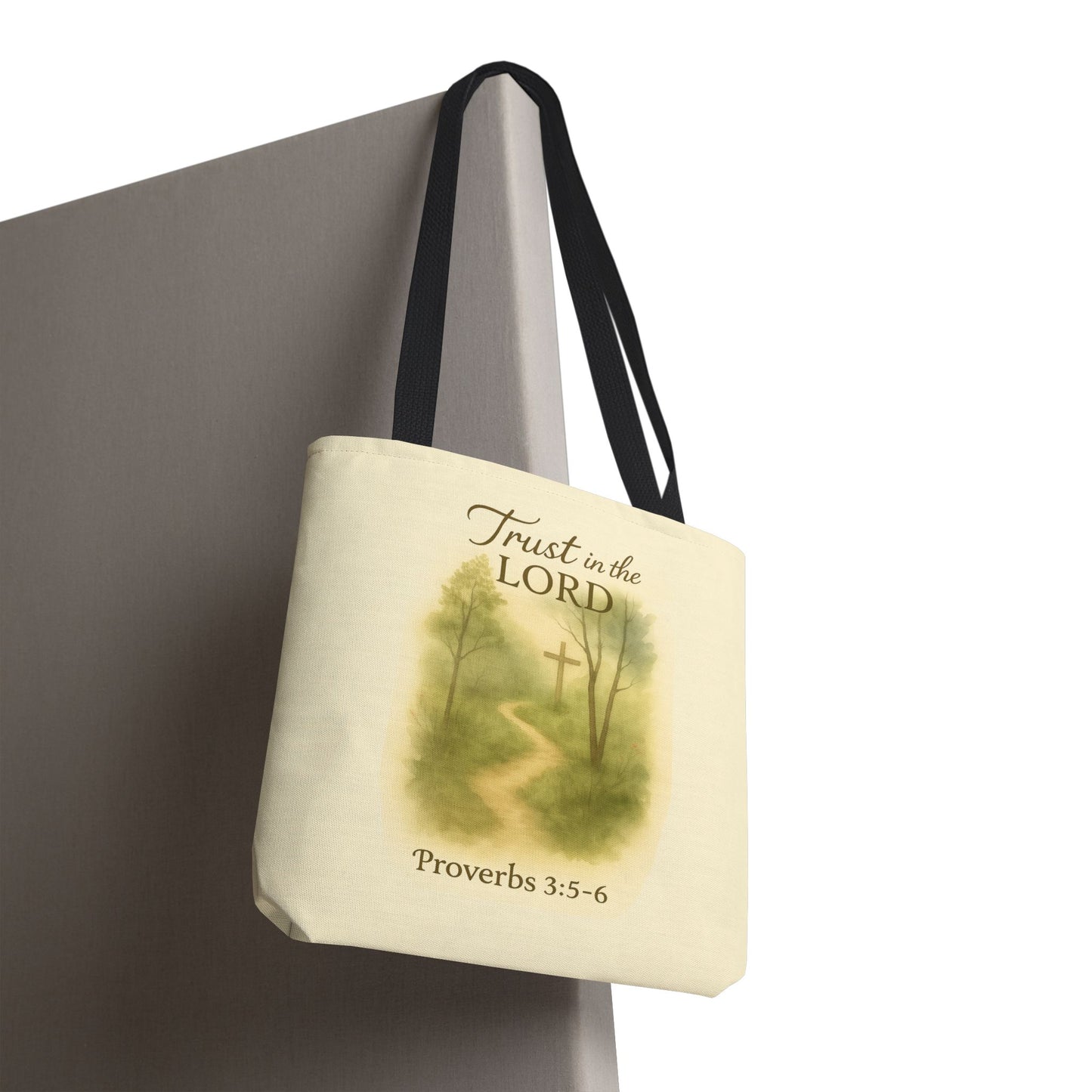 Inspirational Tote Bag - Trust in the Lord - Proverbs 3:5-6 Memorial Gift