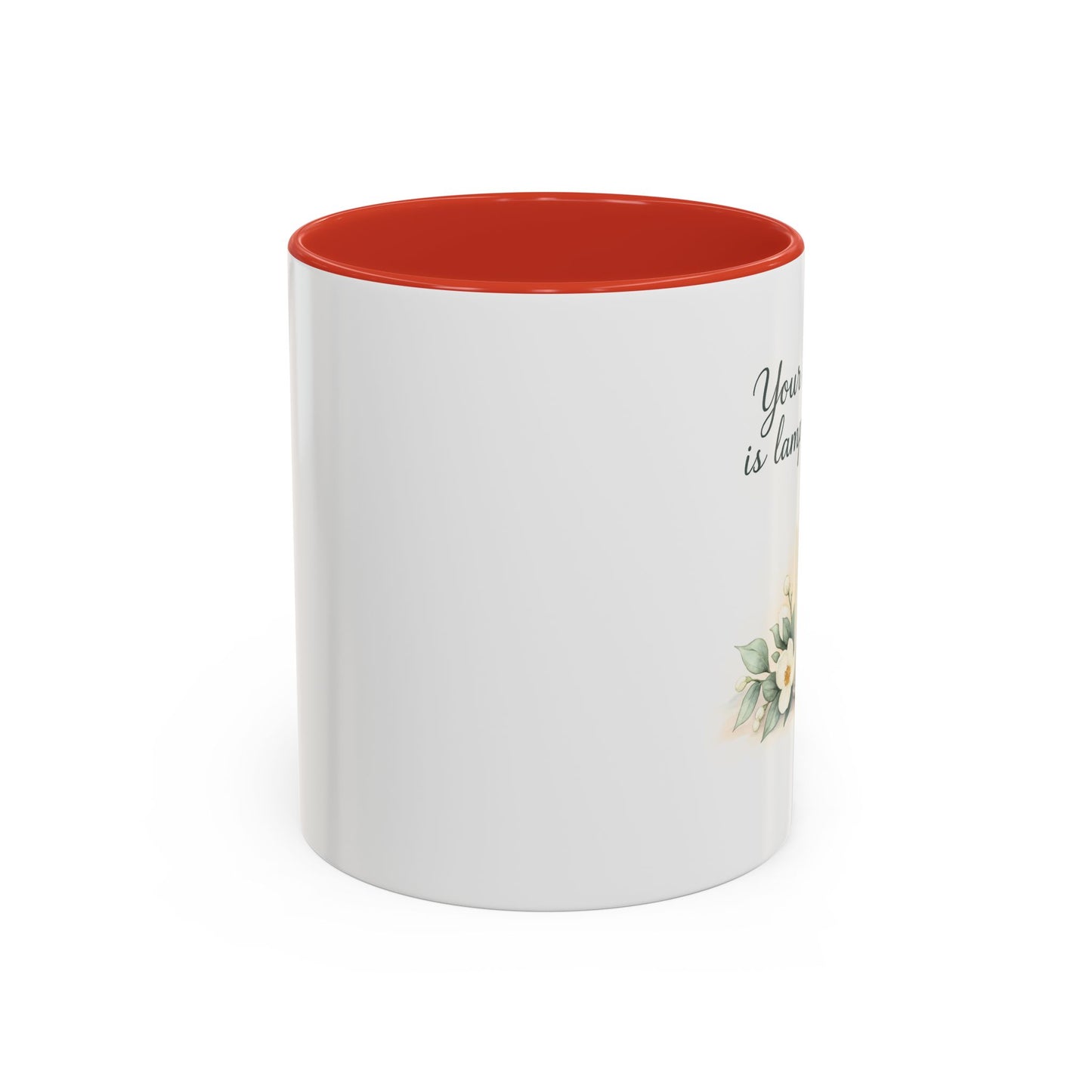 Memorial Accent Coffee Mug - Your Word Is a Lamp to My Feet - Psalm 119:105