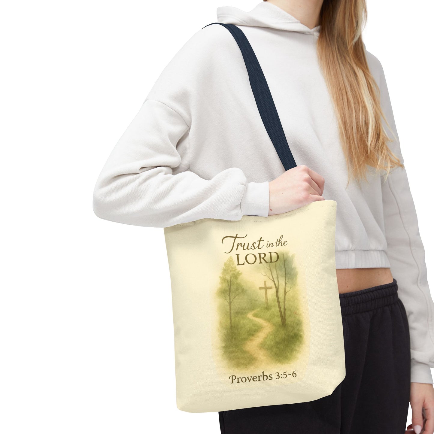 Inspirational Tote Bag - Trust in the Lord - Proverbs 3:5-6 Memorial Gift