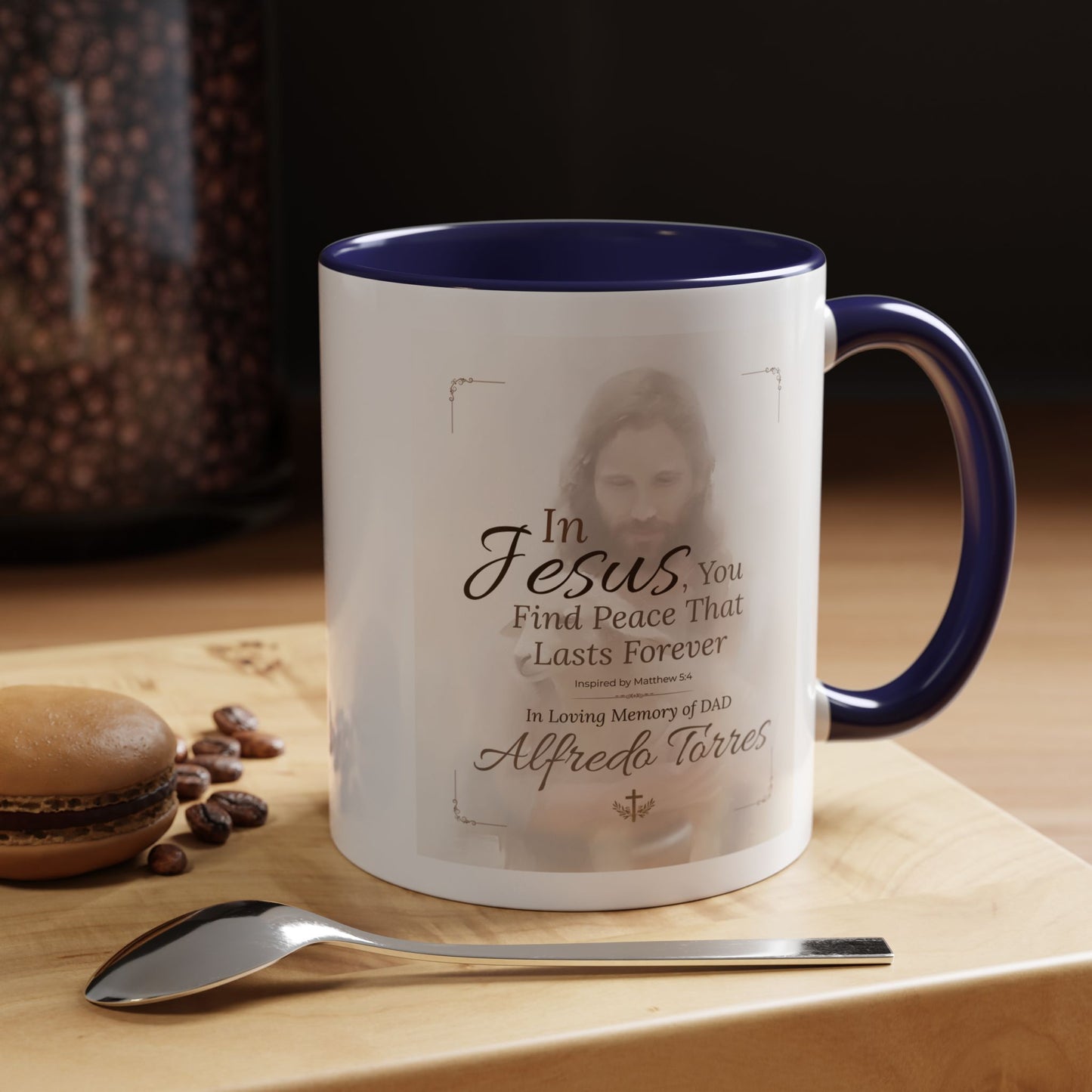 Custom Sacred Shepherd Memorial Mug | Loss of Father