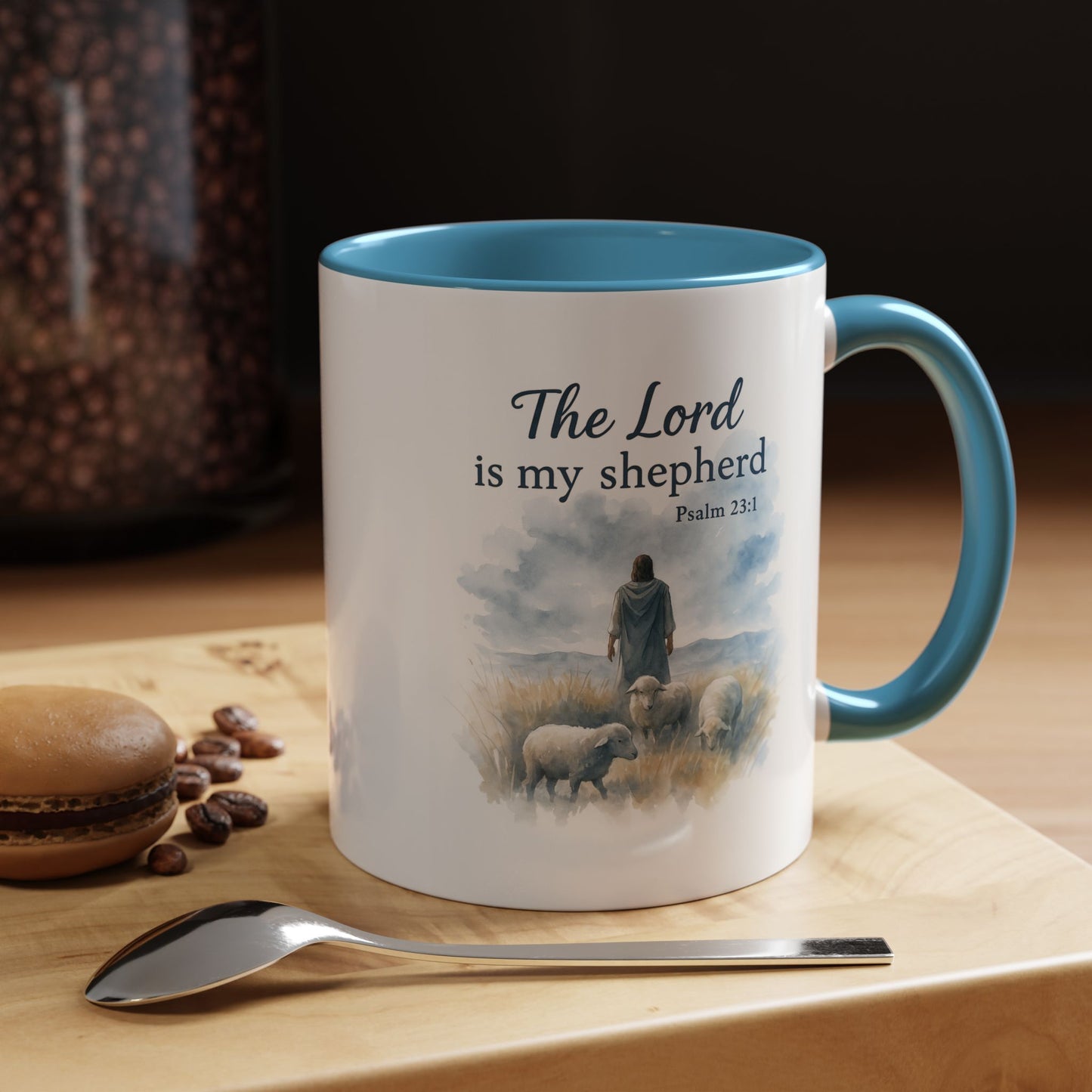 Memorial Accent Coffee Mug - The Lord is My Shepherd - Psalm 23:1