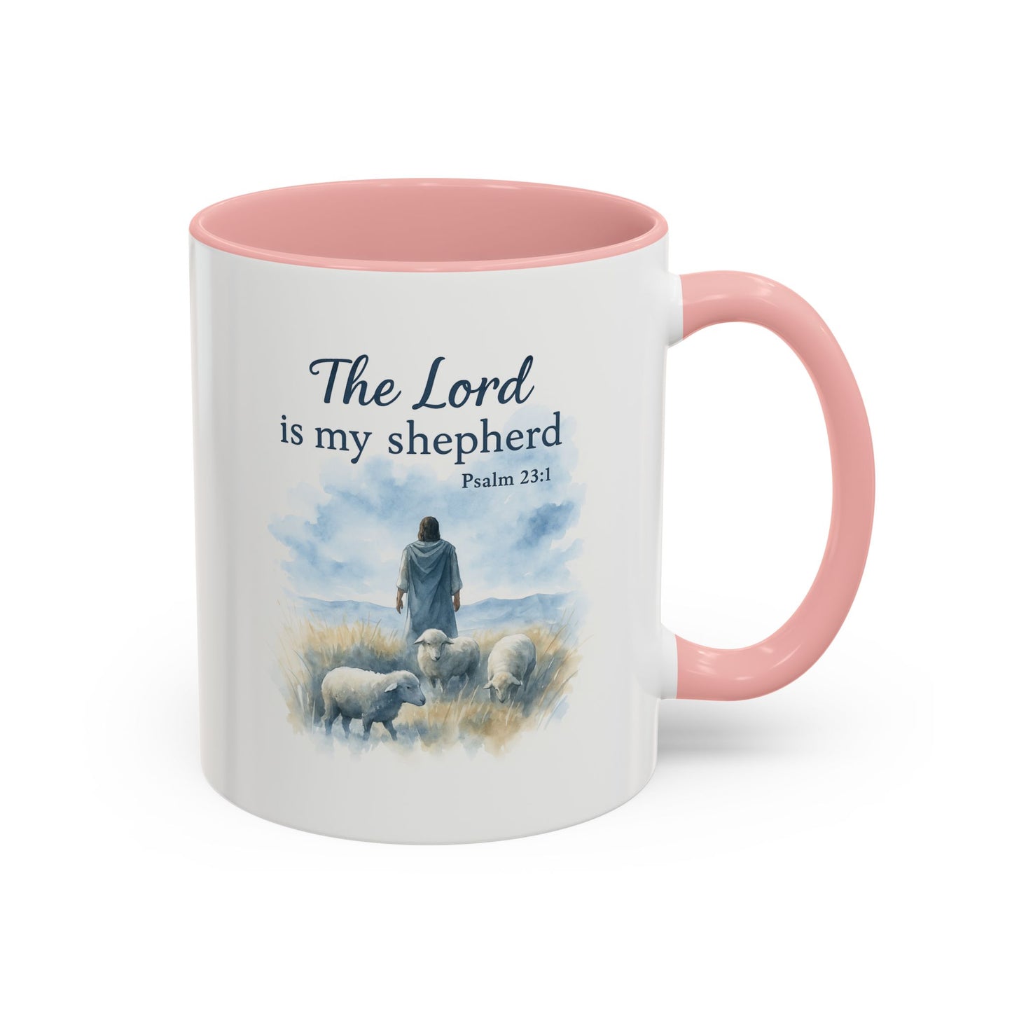 Memorial Accent Coffee Mug - The Lord is My Shepherd - Psalm 23:1