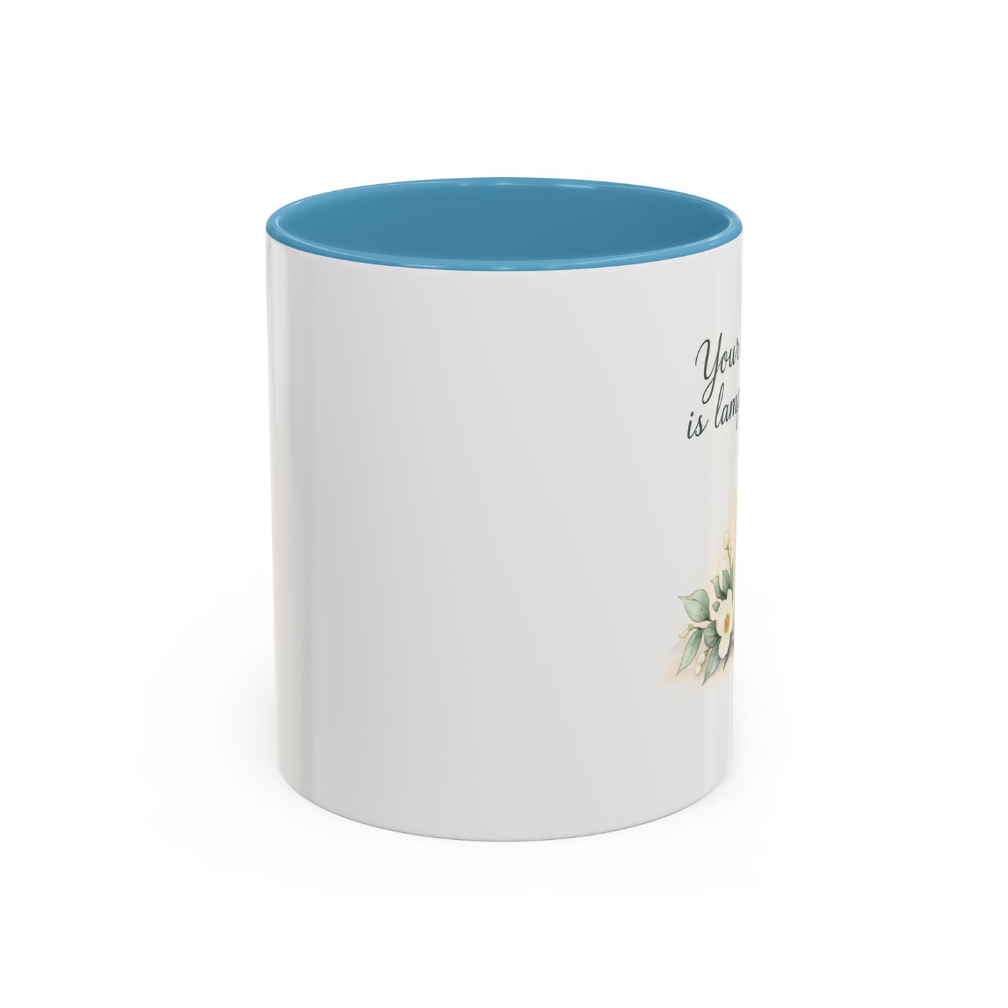 Memorial Accent Coffee Mug - Your Word Is a Lamp to My Feet - Psalm 119:105