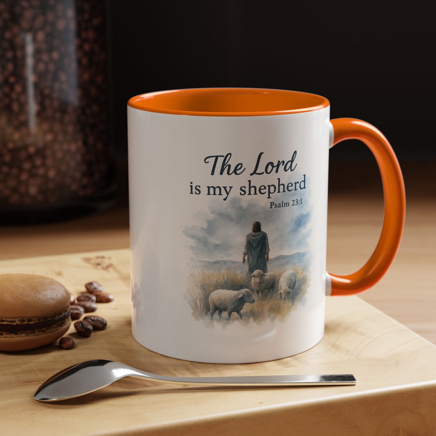 Memorial Accent Coffee Mug - The Lord is My Shepherd - Psalm 23:1