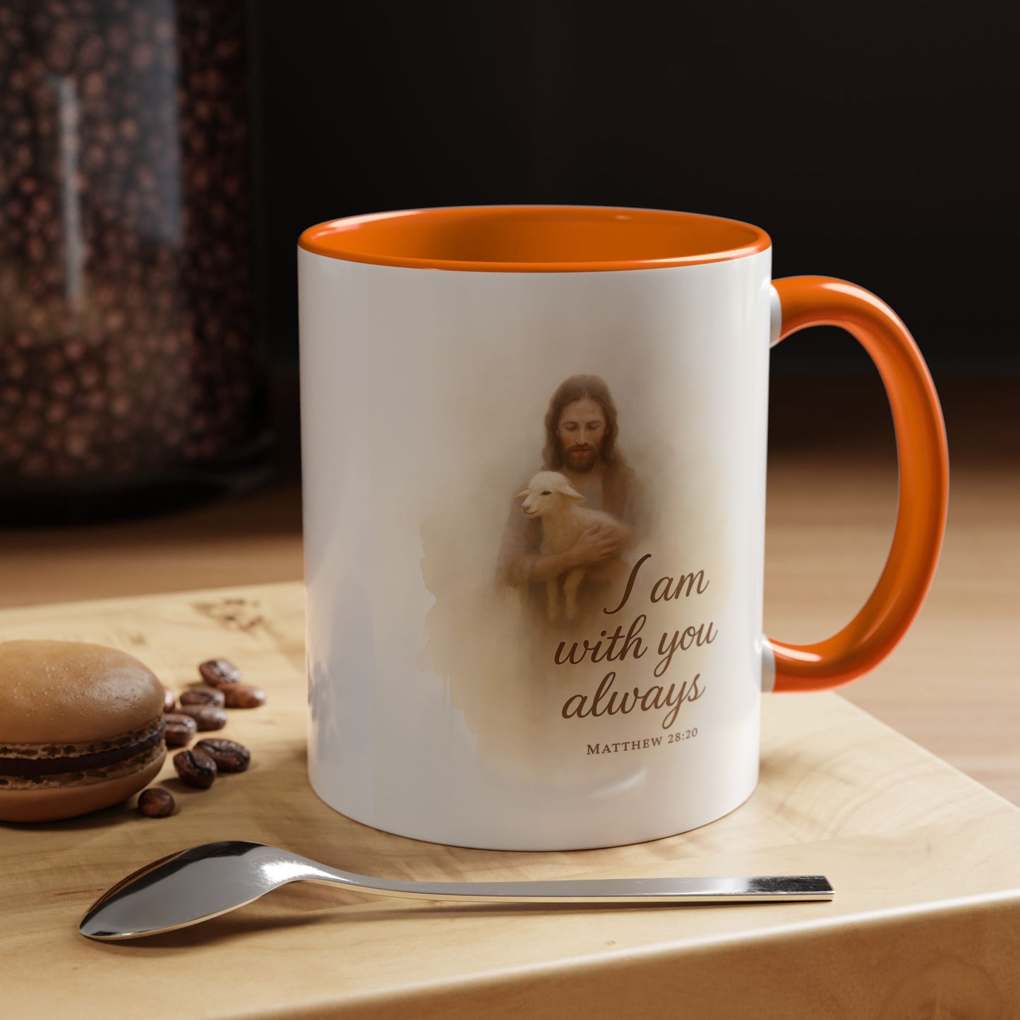 Memorial Accent Coffee Mug - I Am With You Always - Matthew 28:20