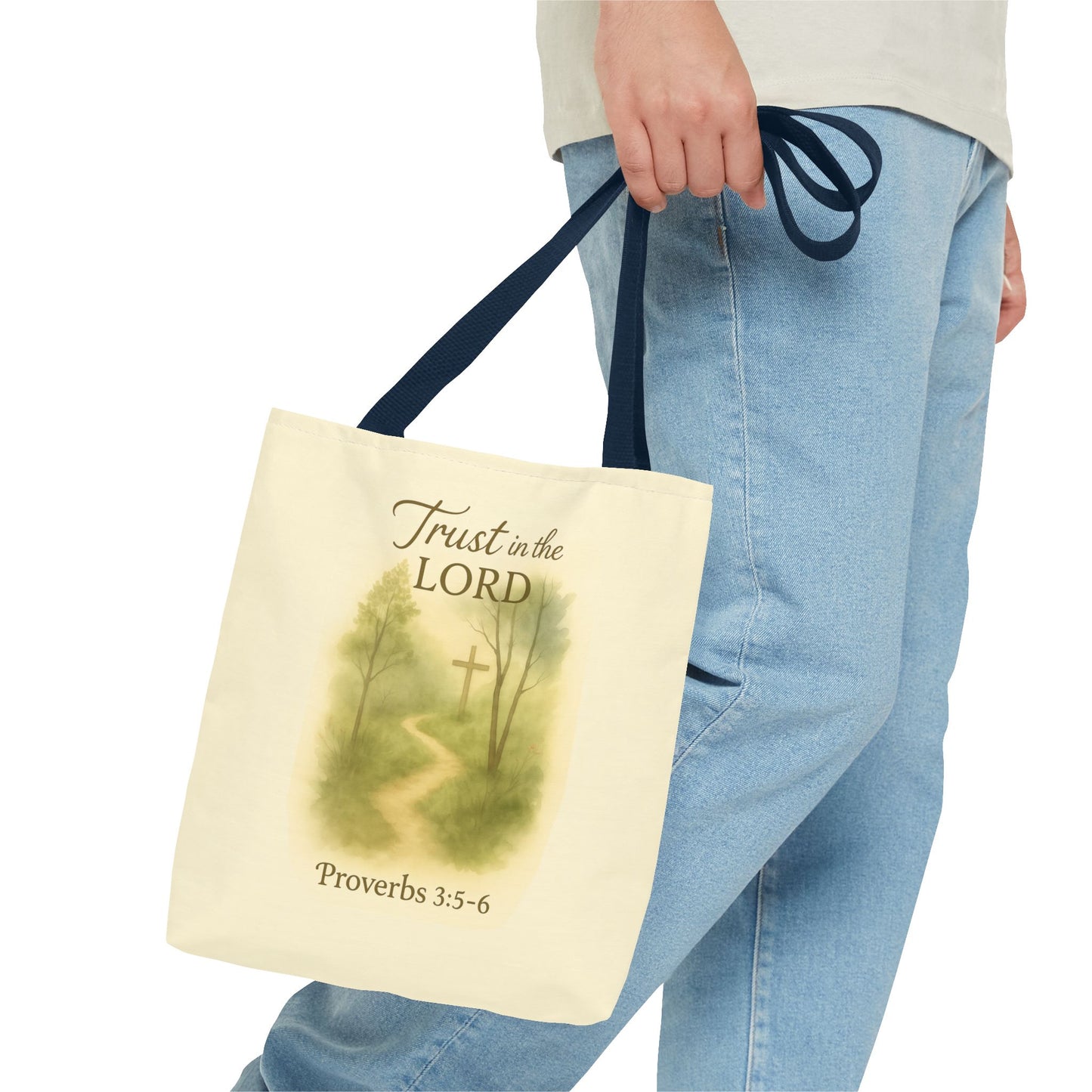 Inspirational Tote Bag - Trust in the Lord - Proverbs 3:5-6 Memorial Gift