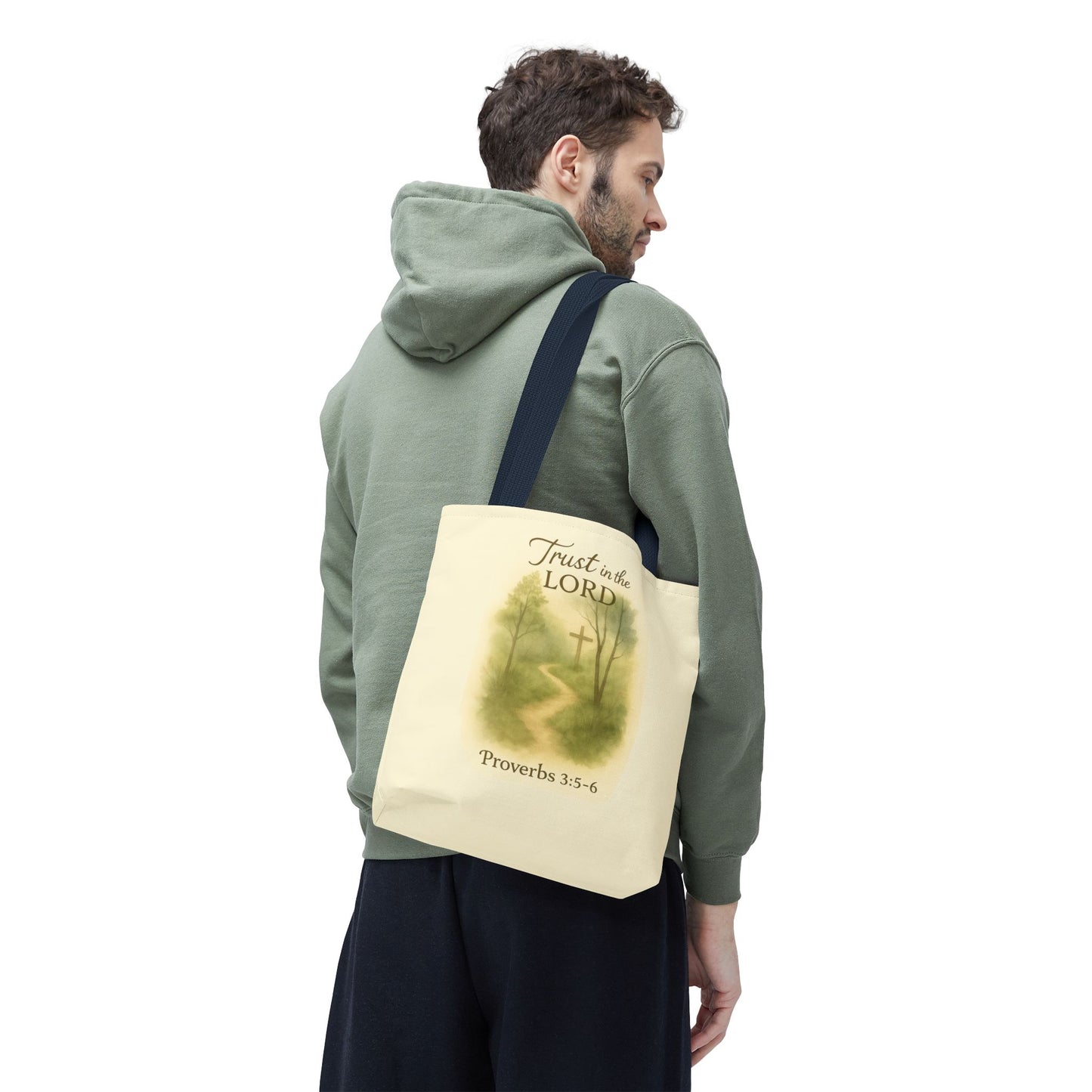 Inspirational Tote Bag - Trust in the Lord - Proverbs 3:5-6 Memorial Gift