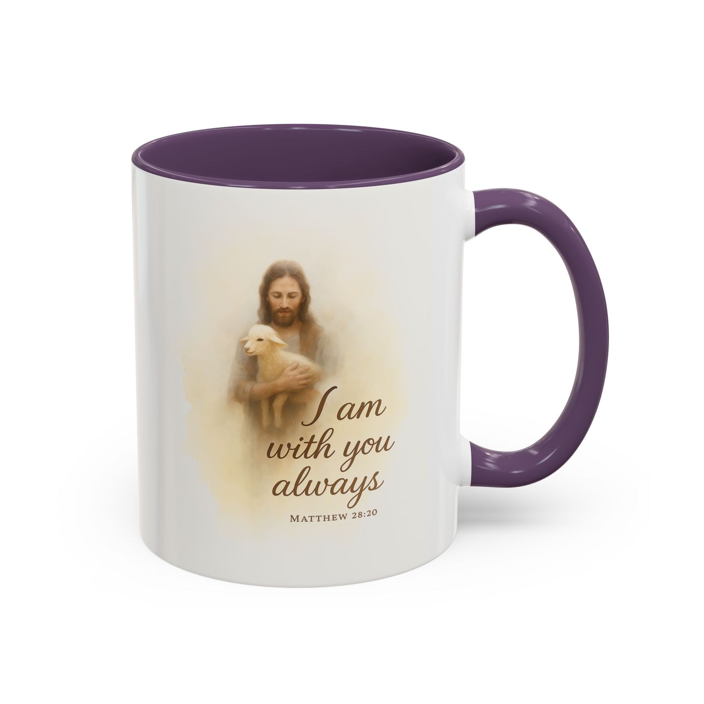 Memorial Accent Coffee Mug - I Am With You Always - Matthew 28:20
