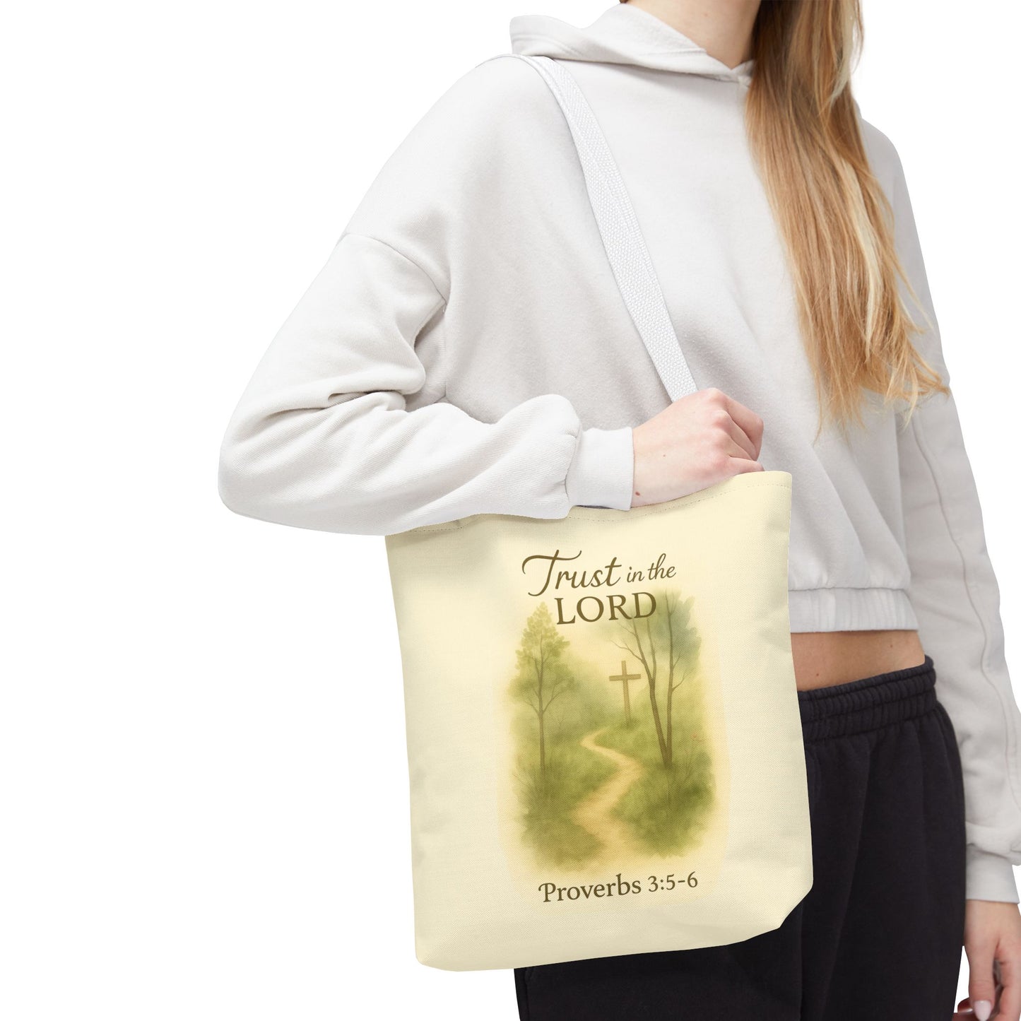Inspirational Tote Bag - Trust in the Lord - Proverbs 3:5-6 Memorial Gift