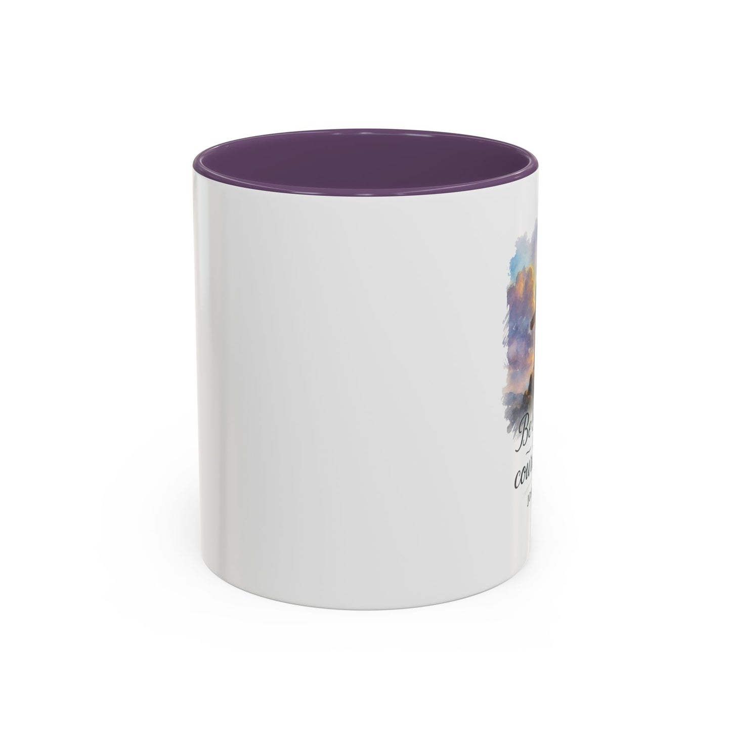 Memorial Accent Coffee Mug - Be Strong and Courageous - Joshua 1:9