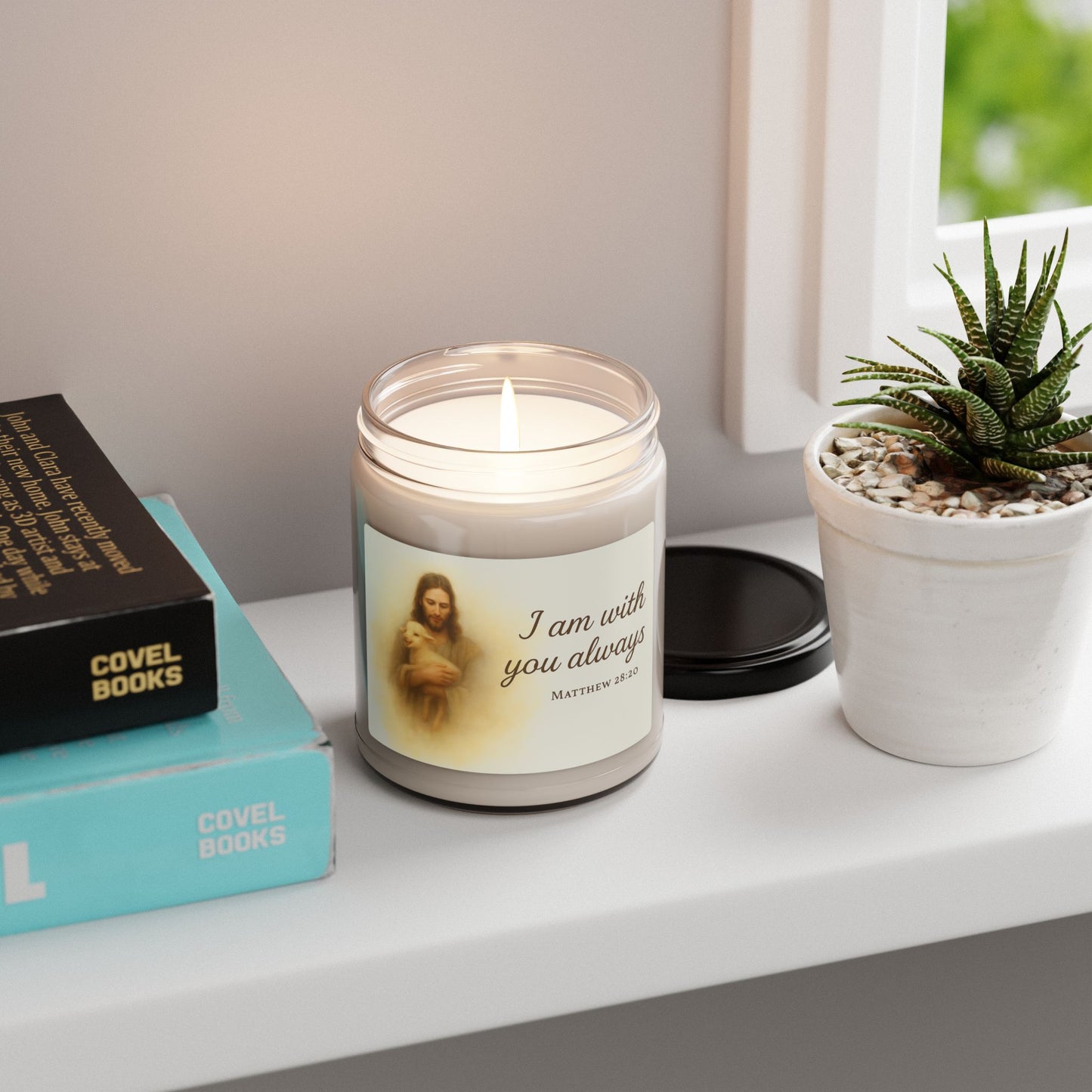Scented Soy Candle - I Am With You Always - Matthew 28:20 - Serenity Home Decor