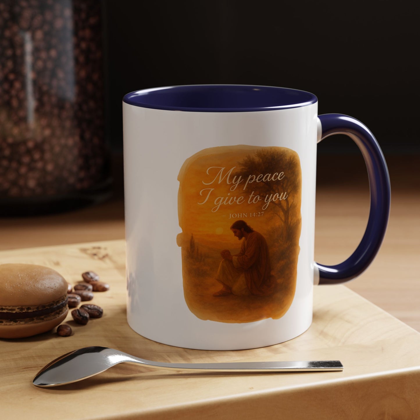 Memorial Accent Coffee Mug - My Peace I Give to You - John 14:27