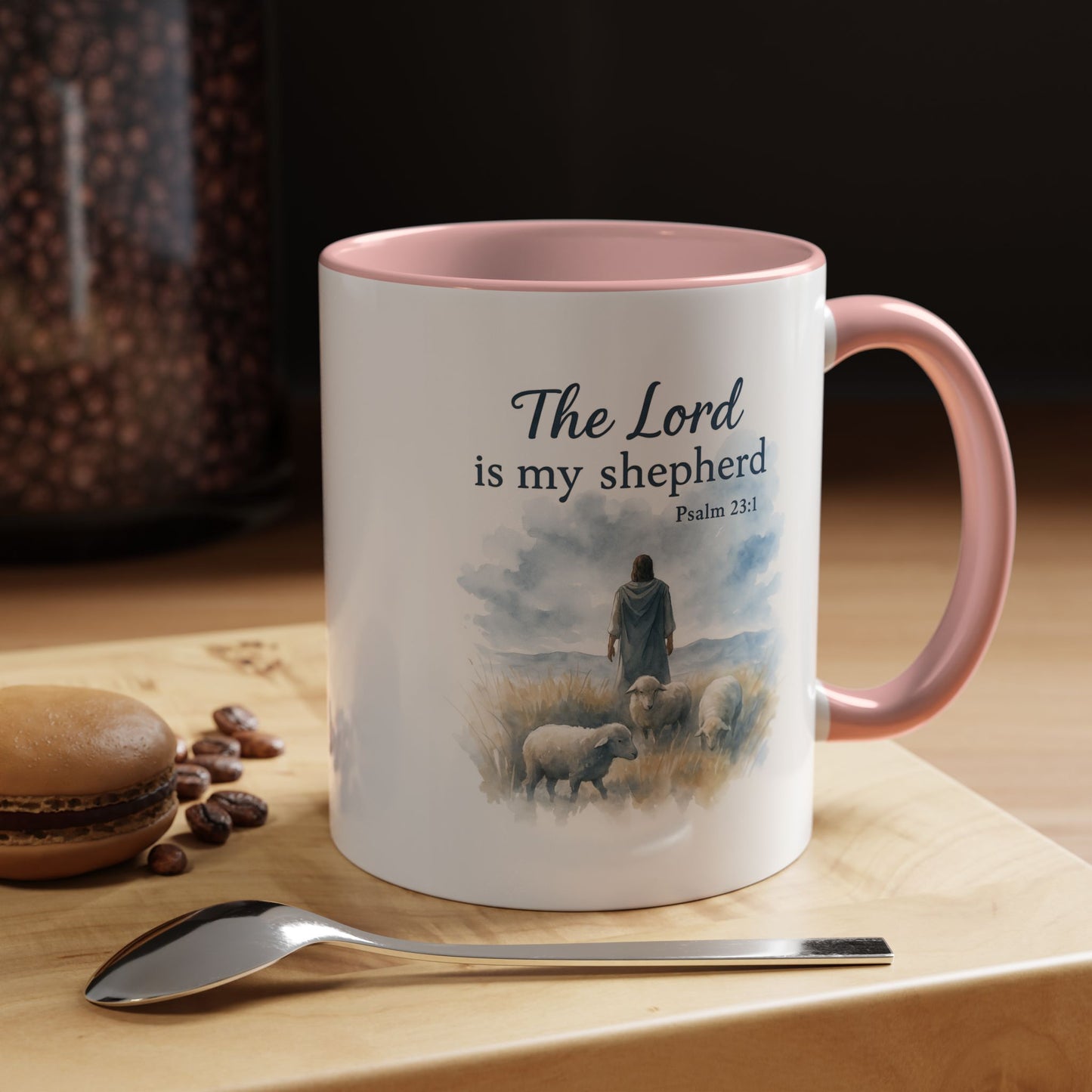 Memorial Accent Coffee Mug - The Lord is My Shepherd - Psalm 23:1