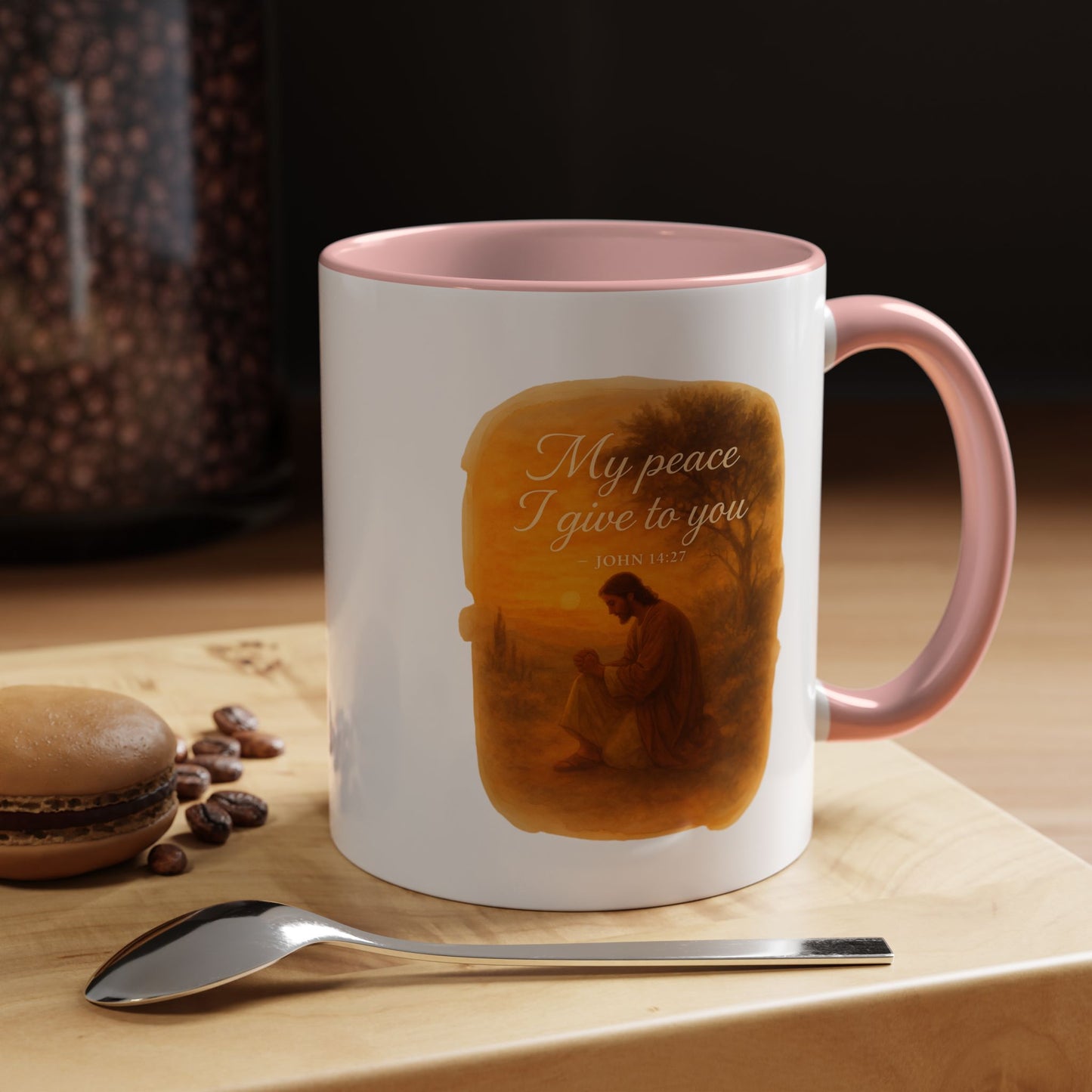 Memorial Accent Coffee Mug - My Peace I Give to You - John 14:27