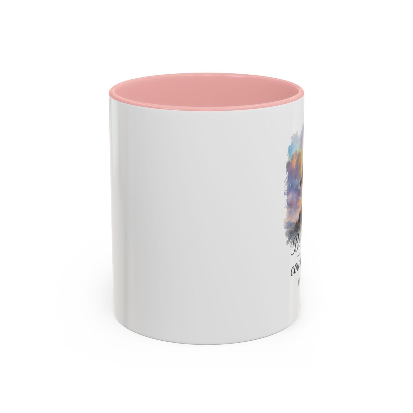Memorial Accent Coffee Mug - Be Strong and Courageous - Joshua 1:9