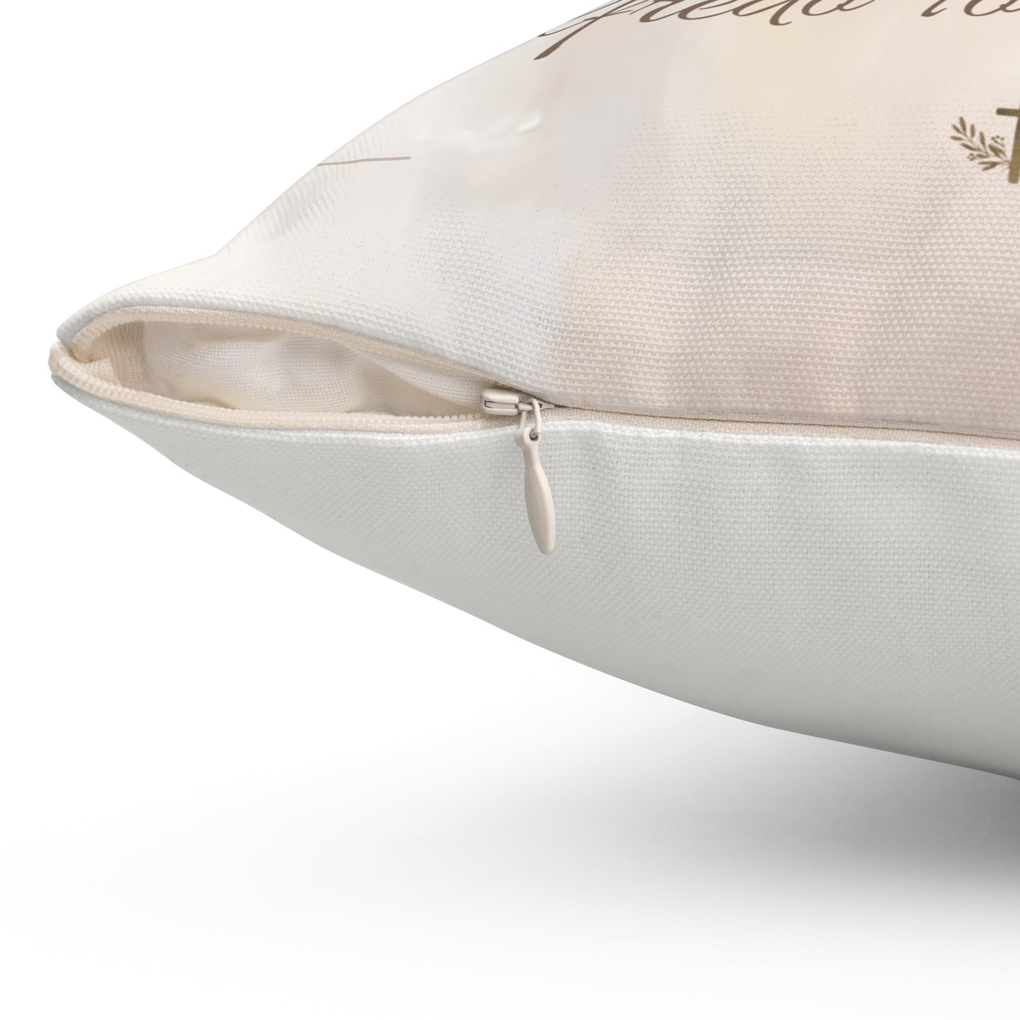 In Loving Memory Pillow – In Jesus You Find Peace Design | Personalized Christian Memorial & Sympathy Gift | Loss of Father