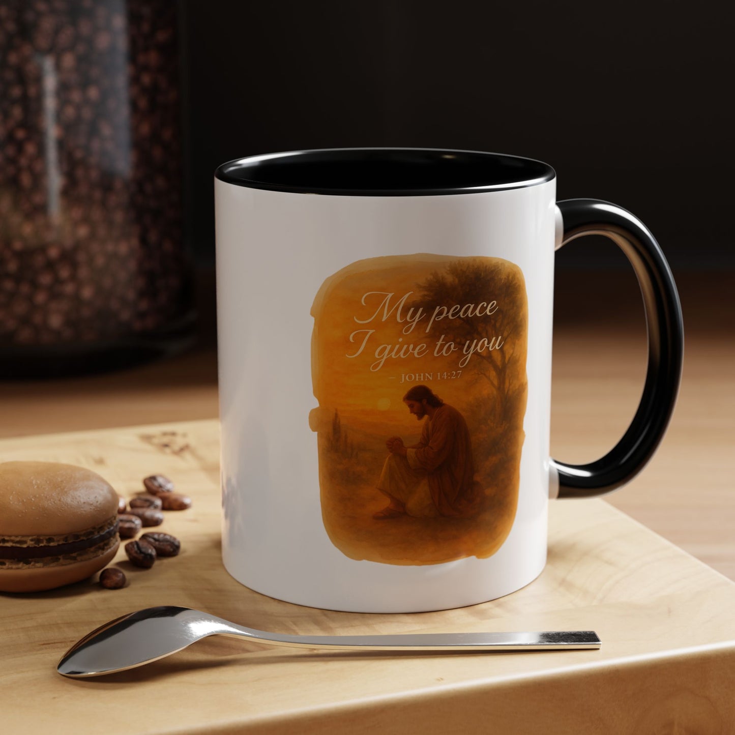 Memorial Accent Coffee Mug - My Peace I Give to You - John 14:27