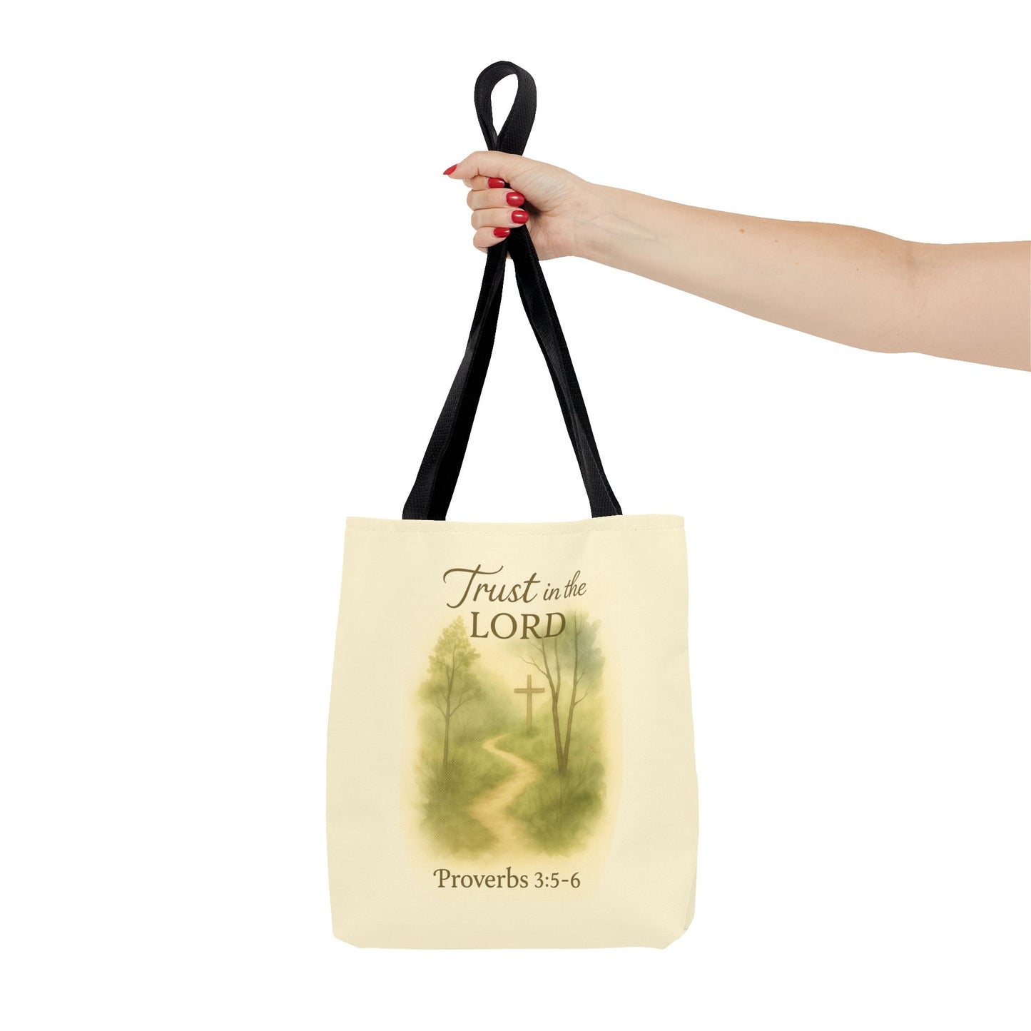 Inspirational Tote Bag - Trust in the Lord - Proverbs 3:5-6 Memorial Gift