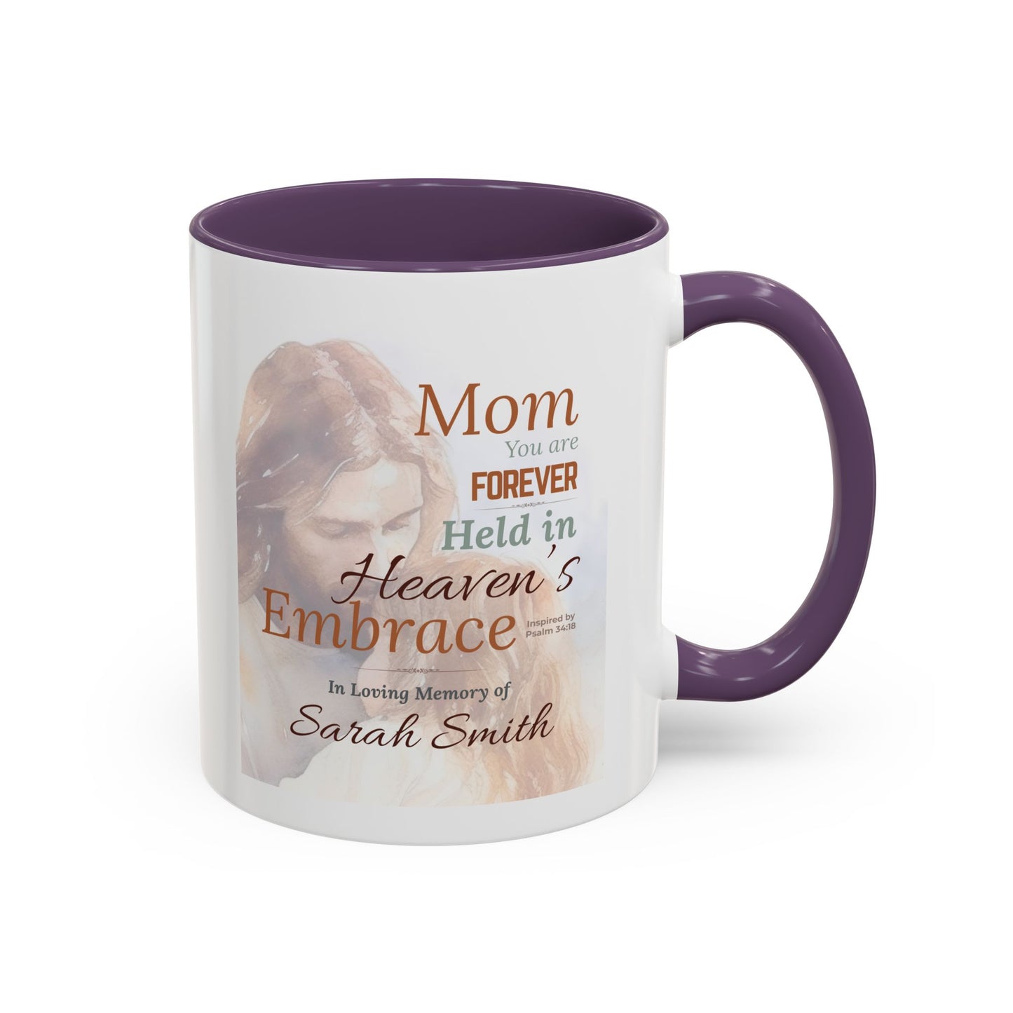 Custom Heavenly Embrace Memorial Mug