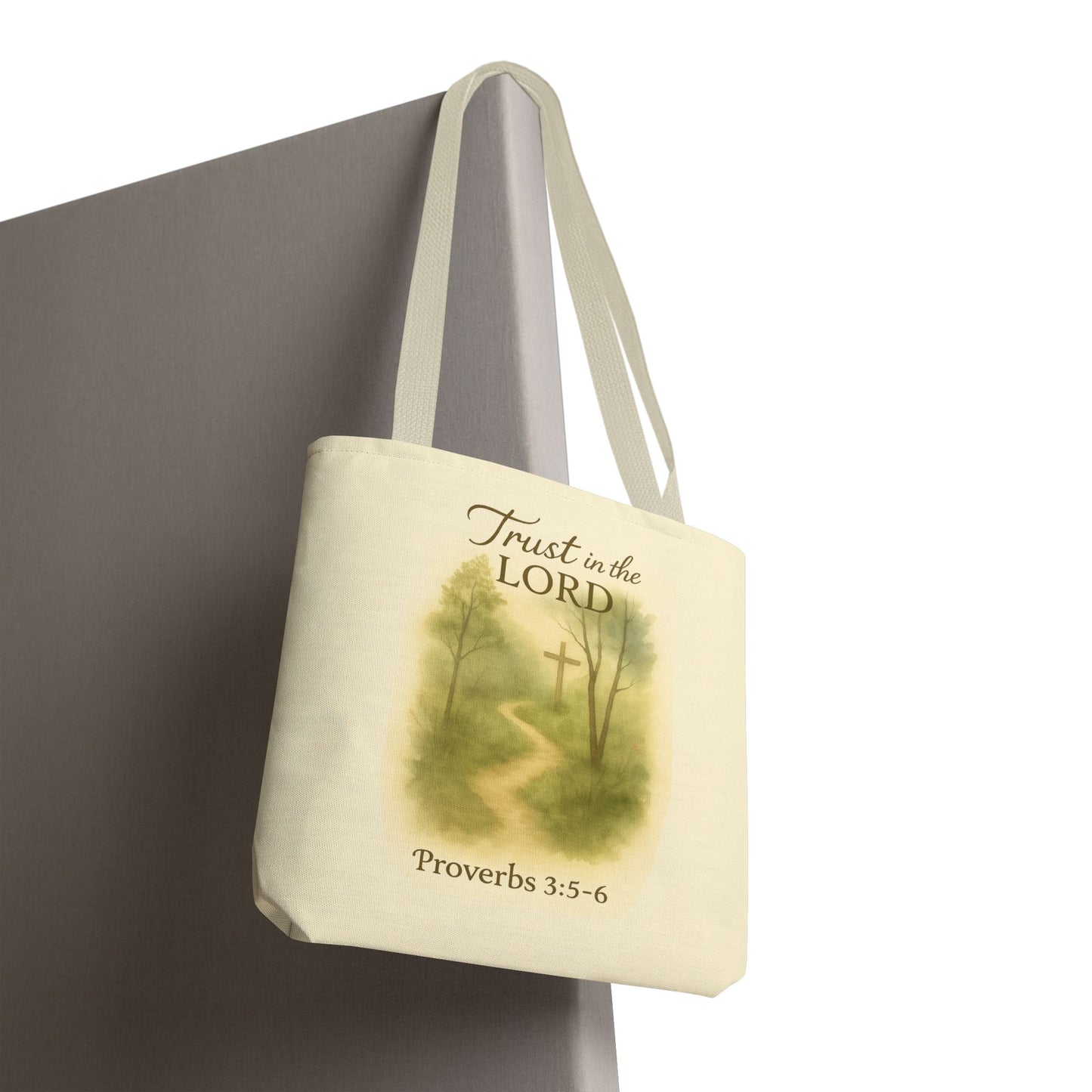 Inspirational Tote Bag - Trust in the Lord - Proverbs 3:5-6 Memorial Gift