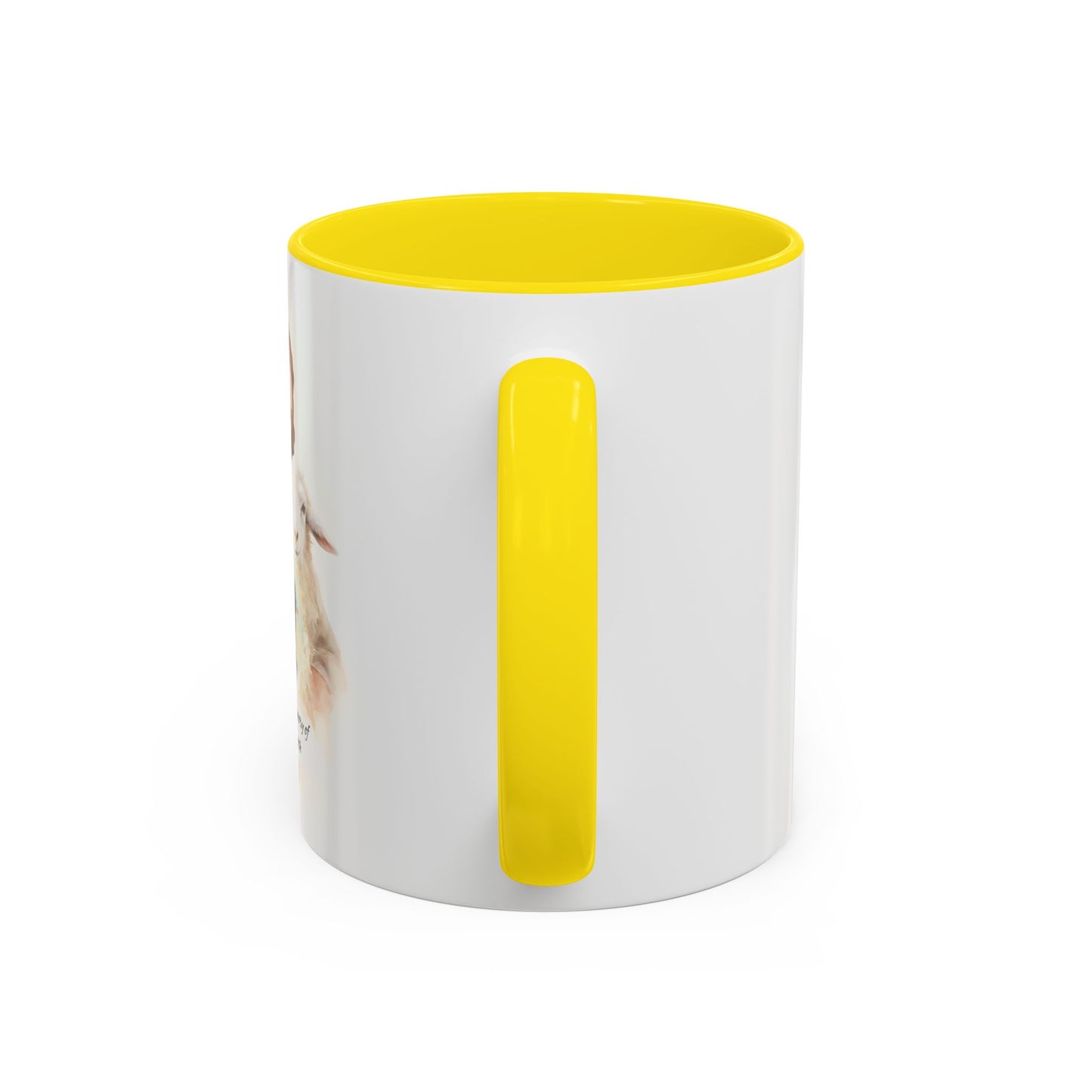 Custom Memorial Accent Coffee Mug with Photo and Text – Sacred Shepherd Keepsake