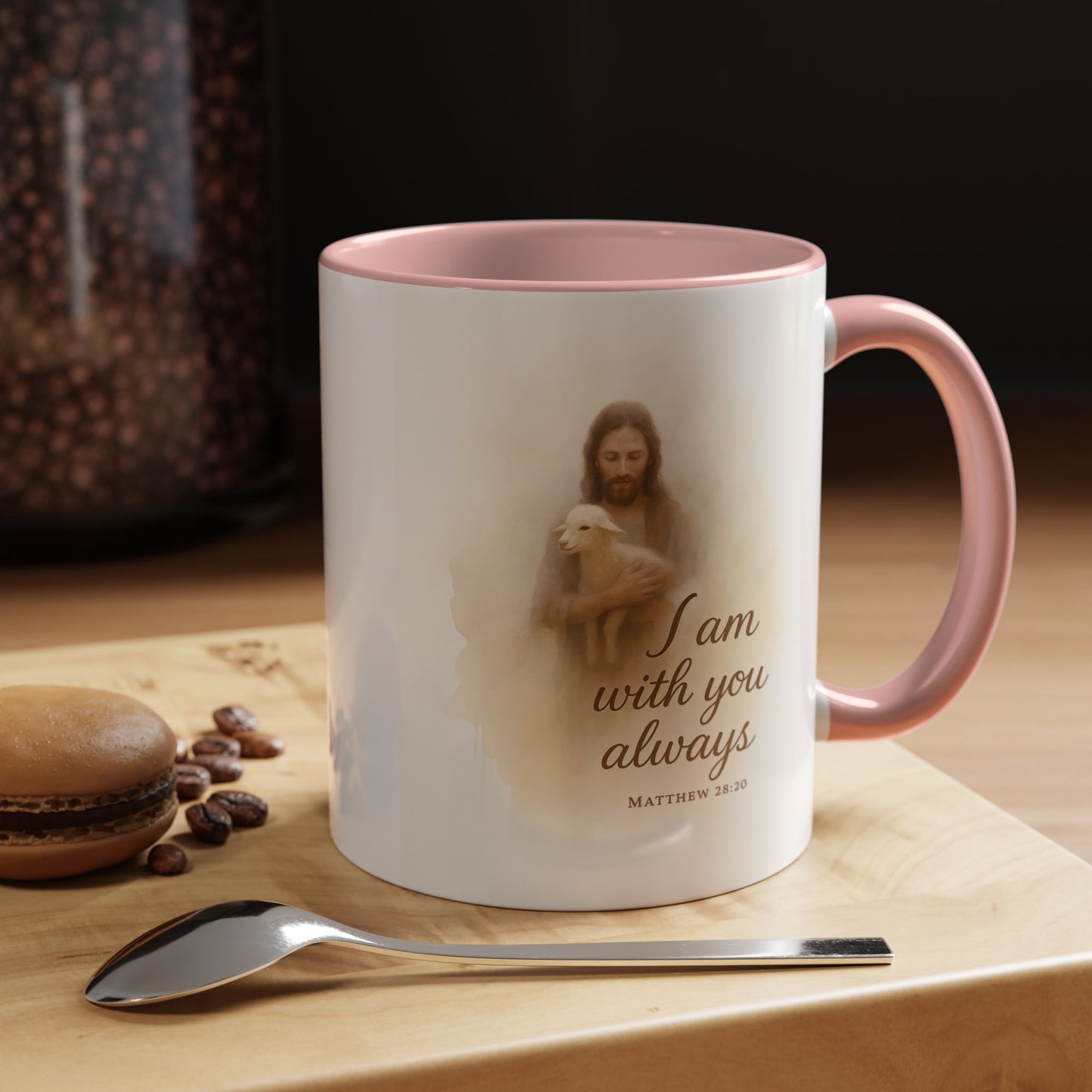 Memorial Accent Coffee Mug - I Am With You Always - Matthew 28:20