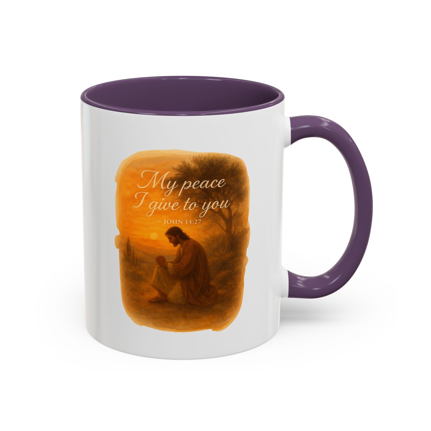 Memorial Accent Coffee Mug - My Peace I Give to You - John 14:27