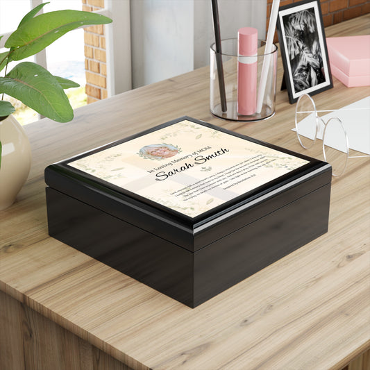 Eternal Promise Memorial Keepsake Box | Personalized Christian Gift for Loss of Mother