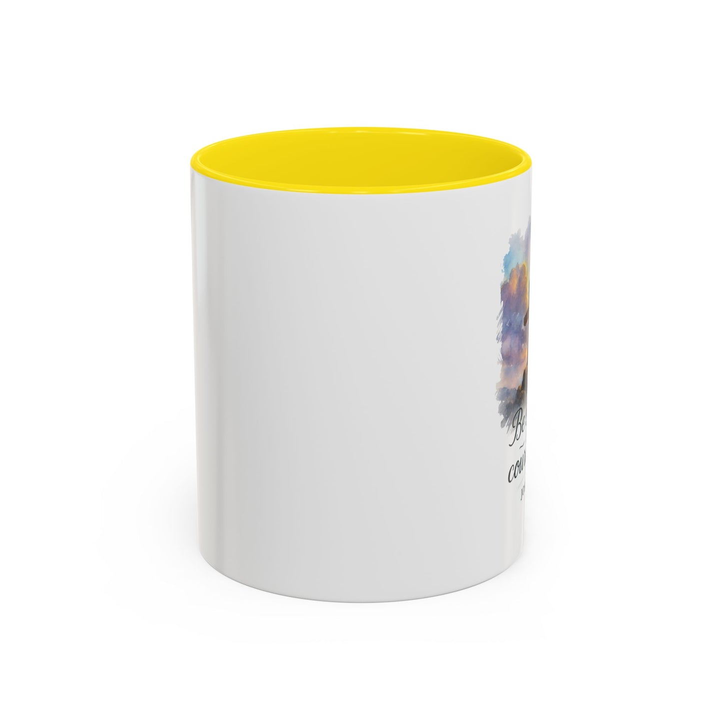 Memorial Accent Coffee Mug - Be Strong and Courageous - Joshua 1:9