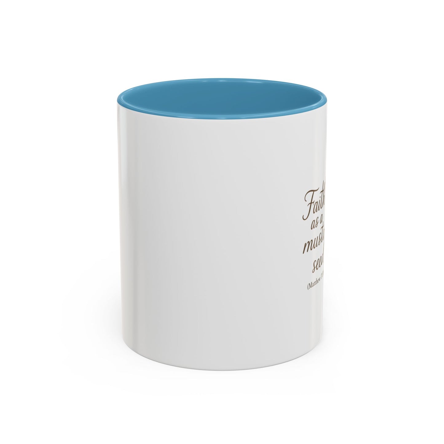 Memorial Accent Coffee Mug - Faith as a Mustard Seed - Matthew 17:20