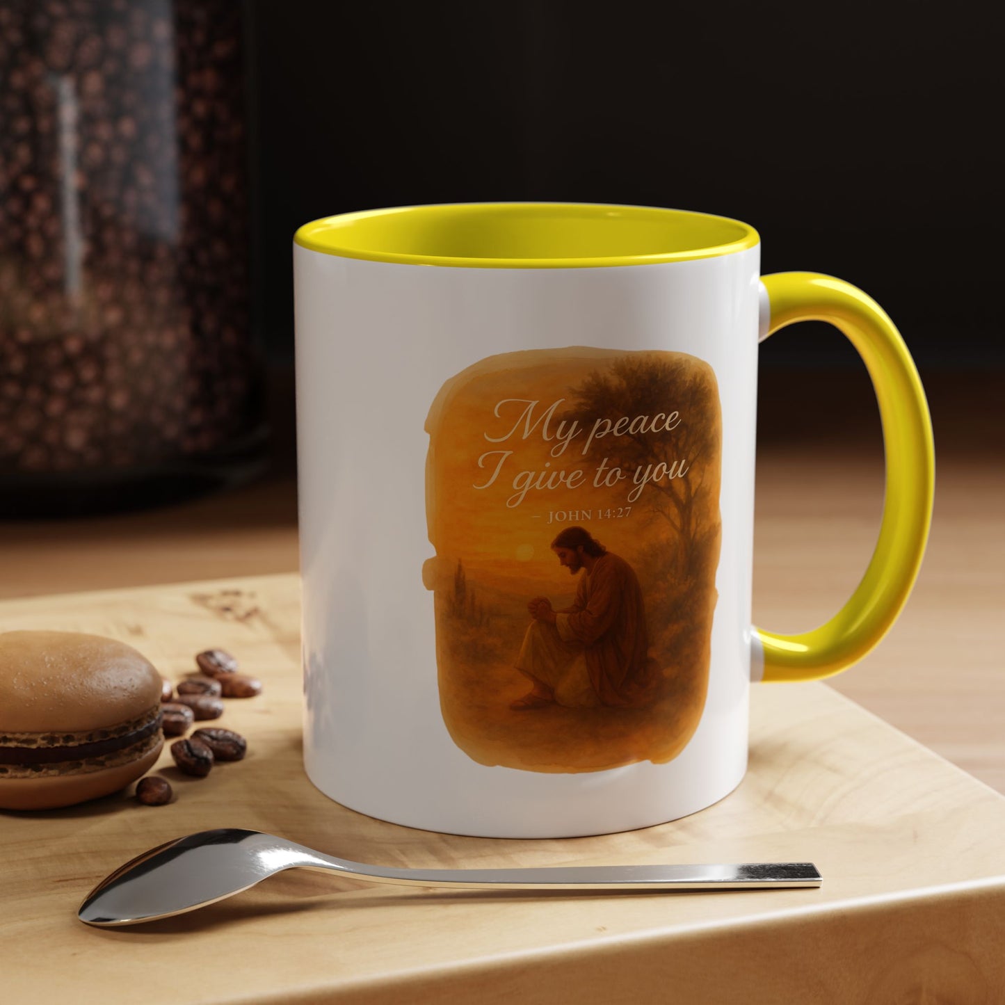 Memorial Accent Coffee Mug - My Peace I Give to You - John 14:27