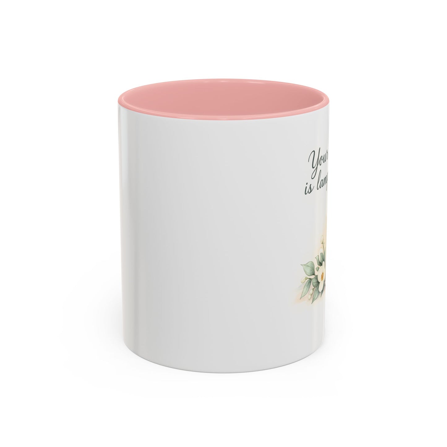 Memorial Accent Coffee Mug - Your Word Is a Lamp to My Feet - Psalm 119:105