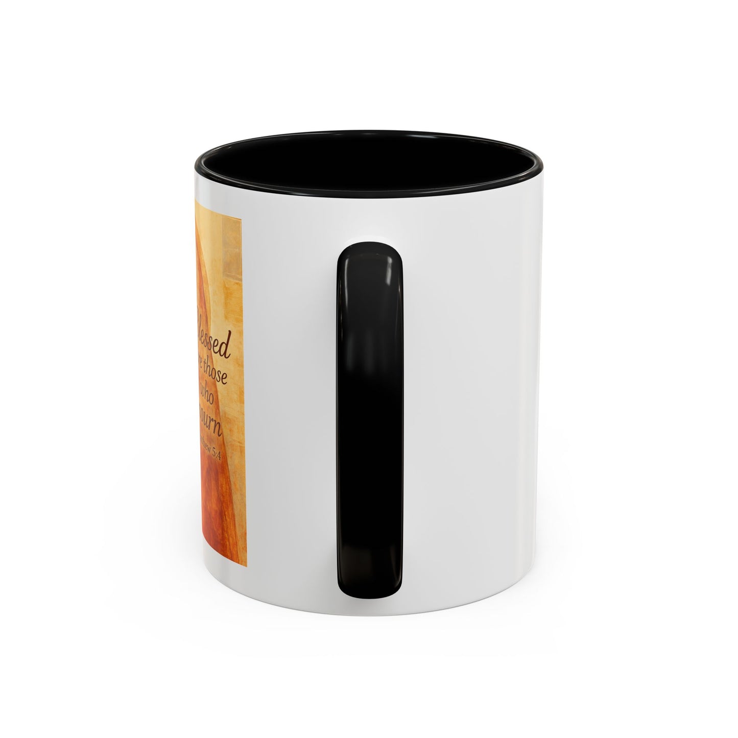 Memorial Accent Coffee Mug - Blessed Are Those Who Mourn - Matthew 5:4
