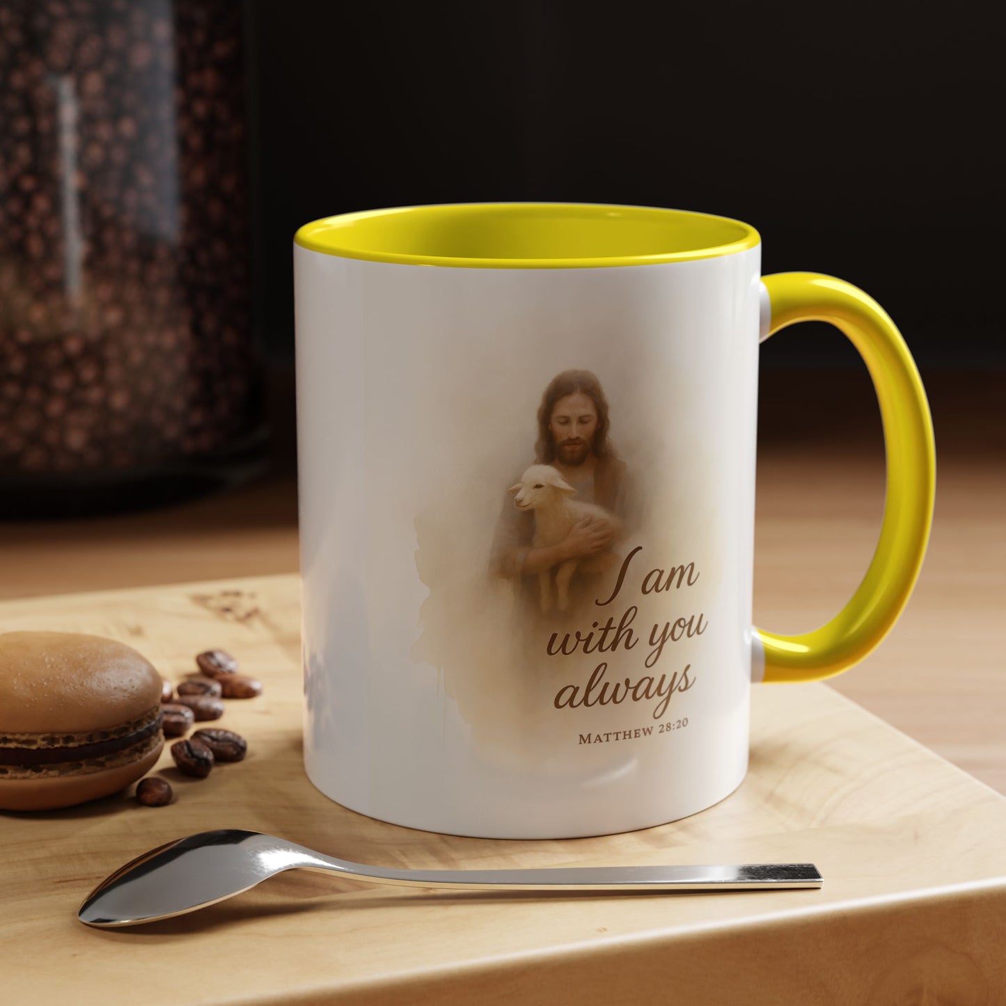 Memorial Accent Coffee Mug - I Am With You Always - Matthew 28:20