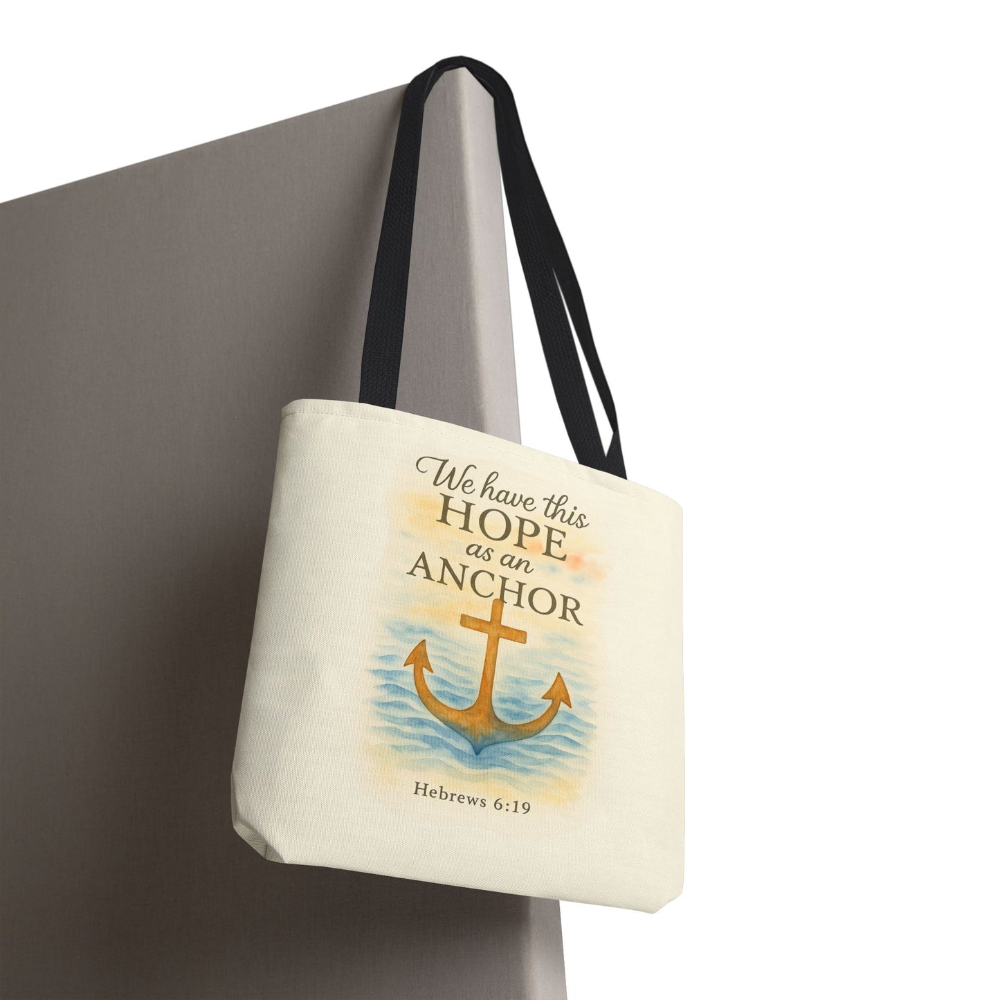 Inspirational Tote Bag - We Have This Hope as an Anchor - Hebrews 6:19 Memorial Gift
