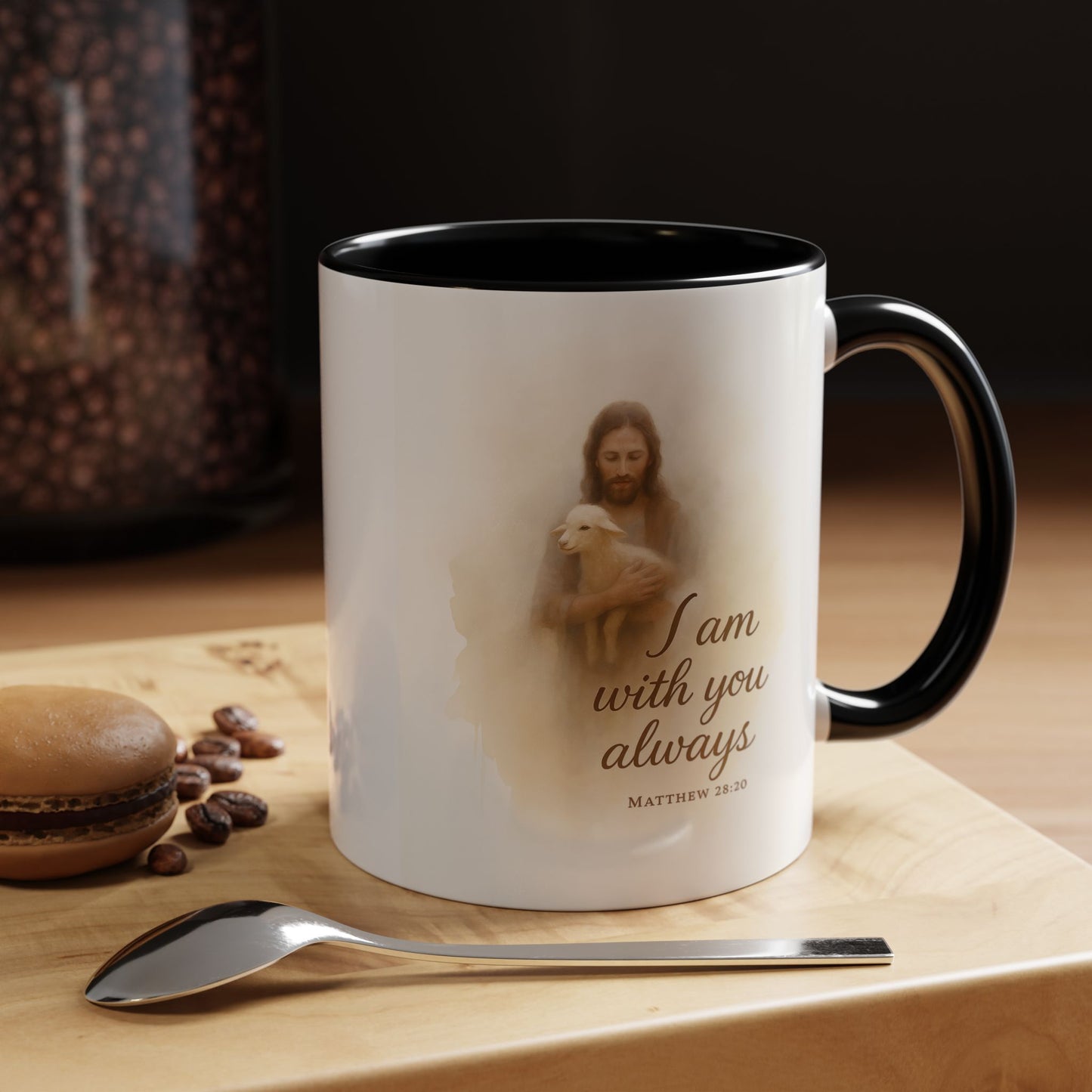 Memorial Accent Coffee Mug - I Am With You Always - Matthew 28:20
