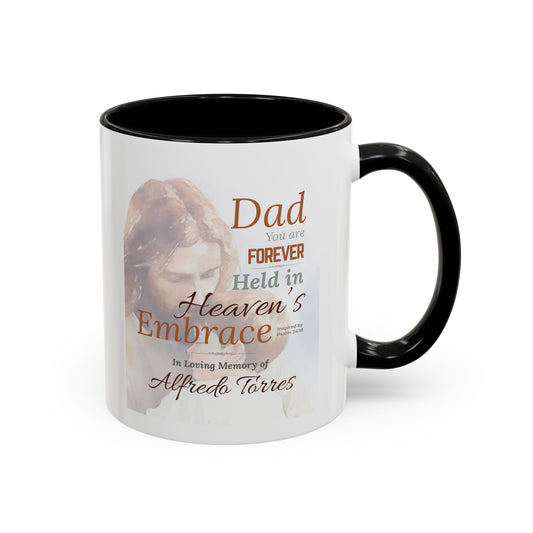 Custom Heavenly Embrace Memorial Mug | Loss of Father