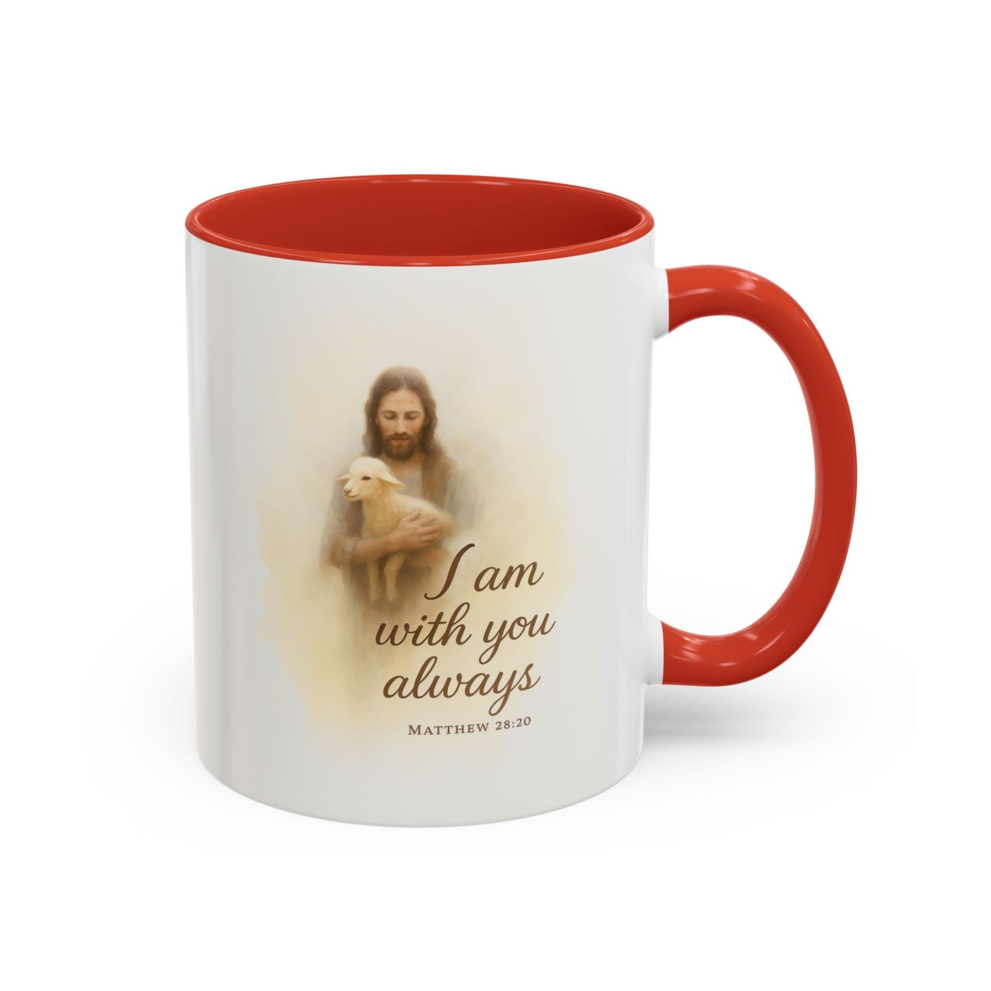 Memorial Accent Coffee Mug - I Am With You Always - Matthew 28:20