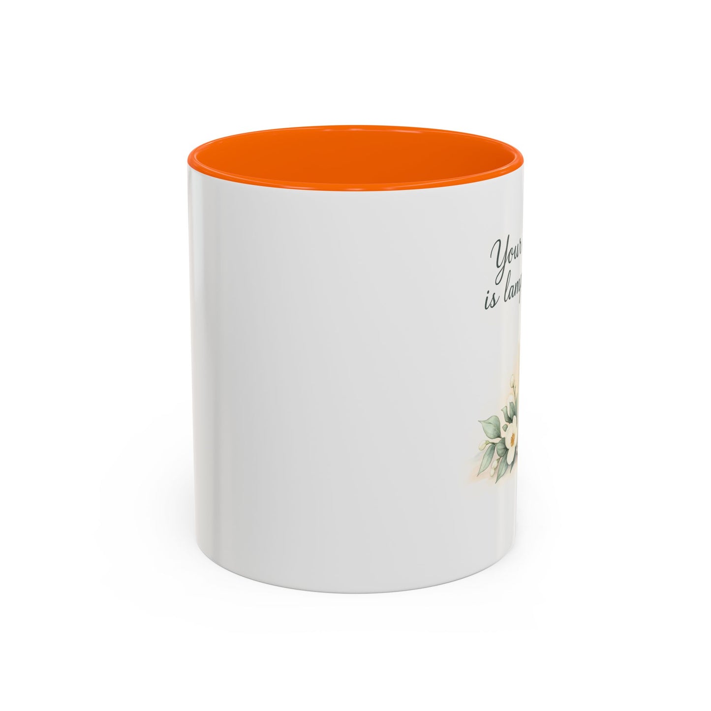 Memorial Accent Coffee Mug - Your Word Is a Lamp to My Feet - Psalm 119:105