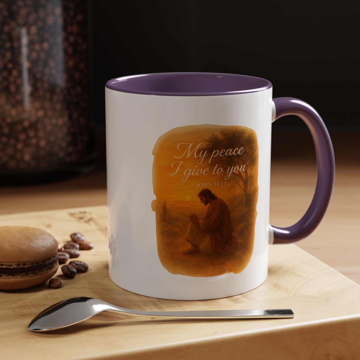 Memorial Accent Coffee Mug - My Peace I Give to You - John 14:27